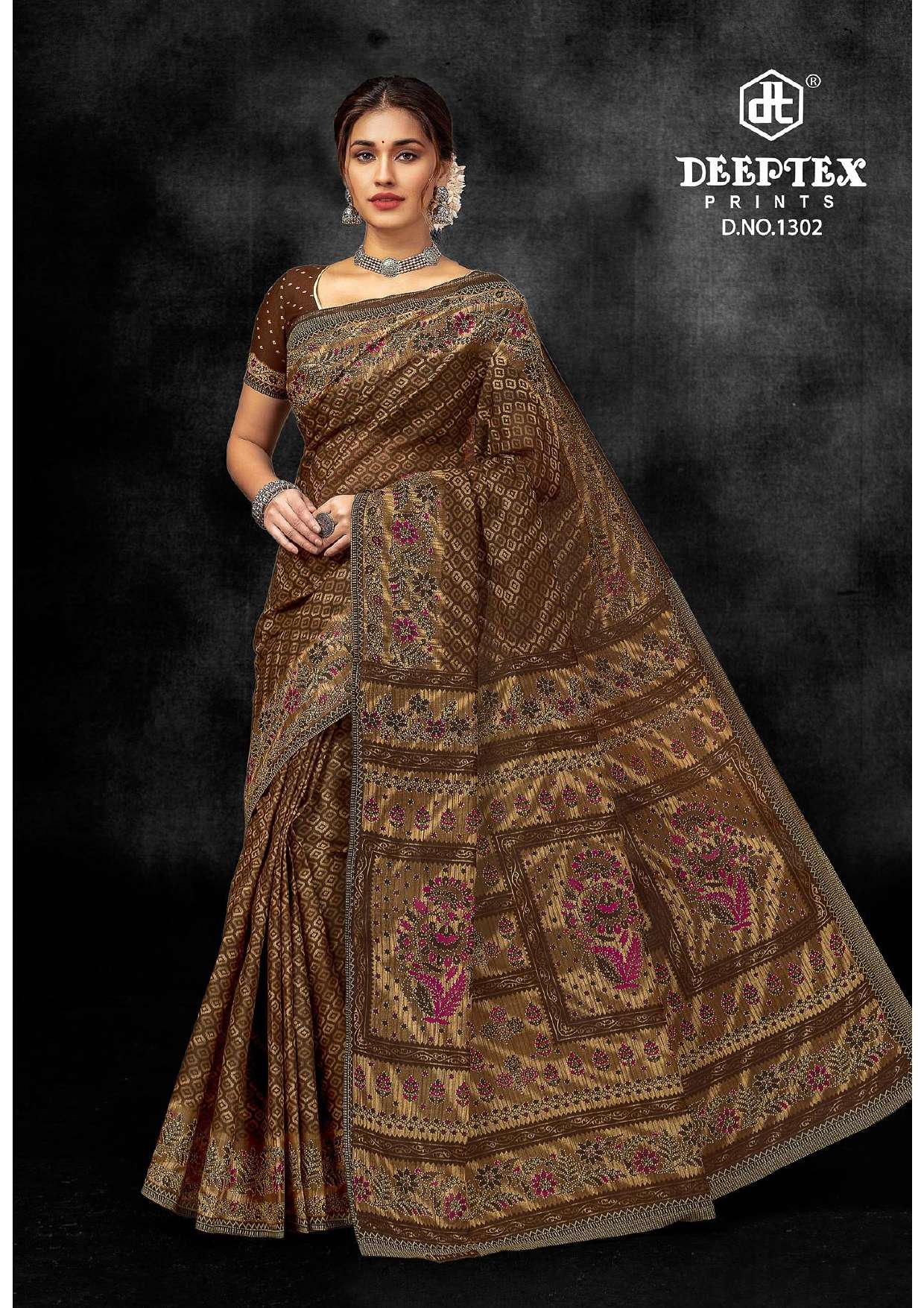 DEEPTEX PRINTS PRIME TIME VOL 13 COTTON PRINTED SAREE