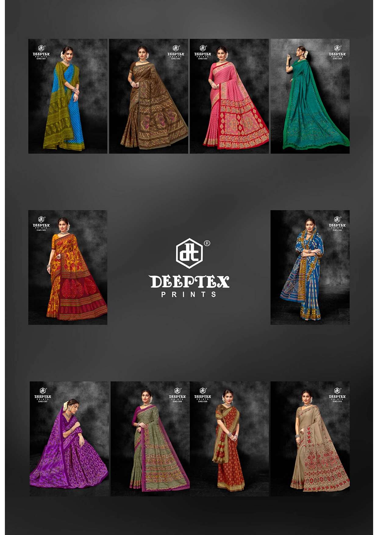 DEEPTEX PRINTS PRIME TIME VOL 13 COTTON PRINTED SAREE