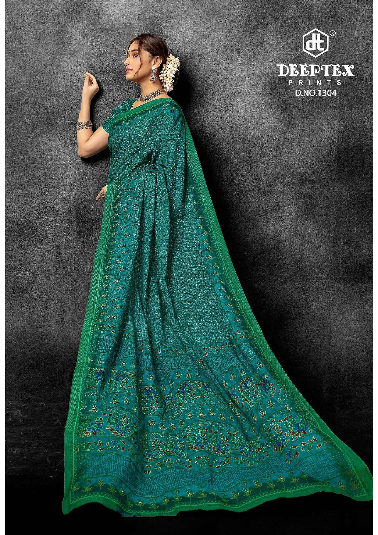 DEEPTEX PRINTS PRIME TIME VOL 13 COTTON PRINTED SAREE