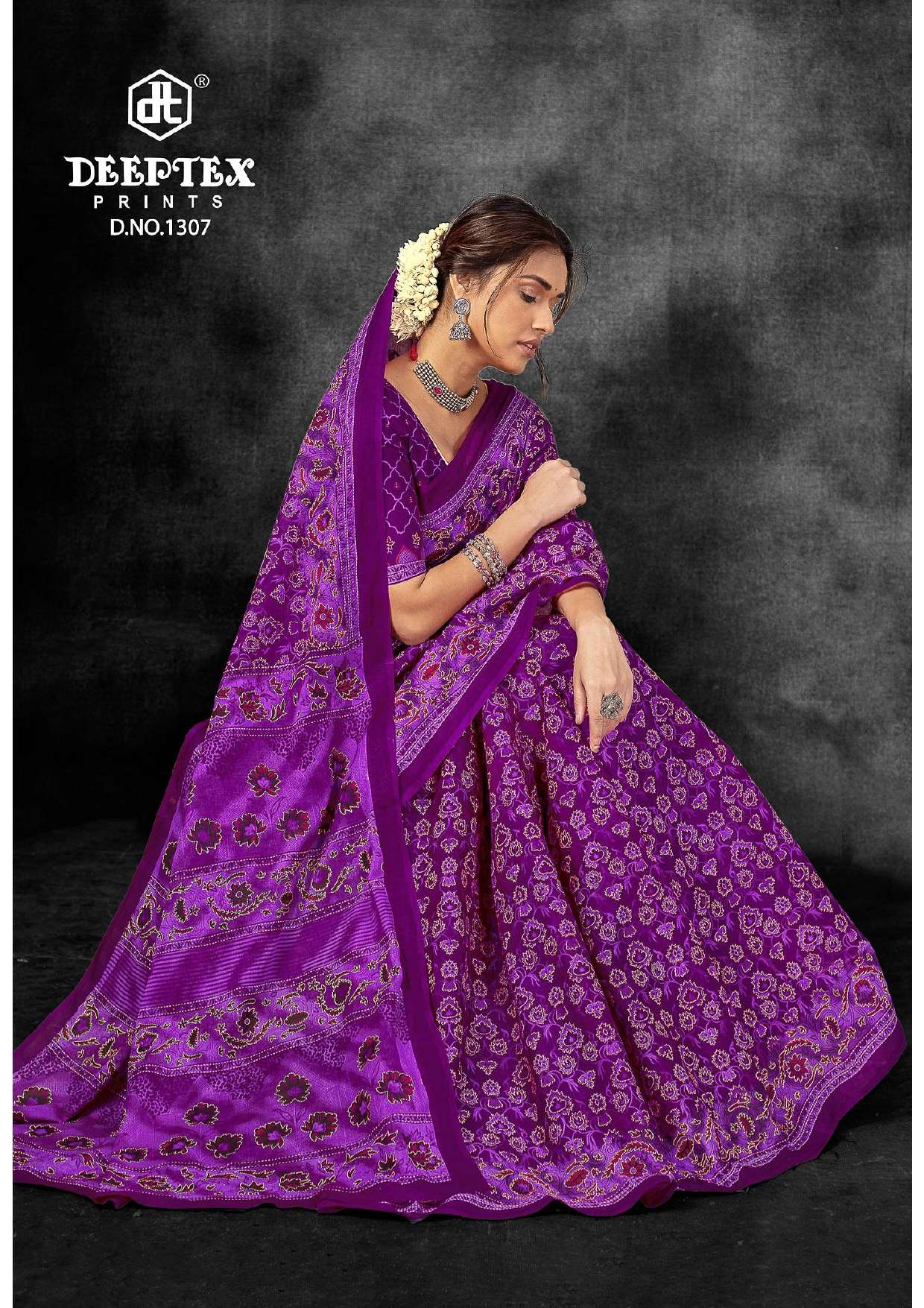 DEEPTEX PRINTS PRIME TIME VOL 13 COTTON PRINTED SAREE