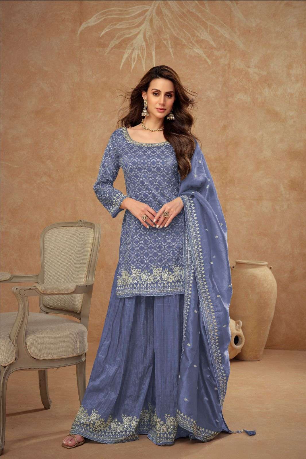 GULKAYRA DESIGNER DAISY SILK HEAVY DESIGNER FESTIVE WEAR SUIT