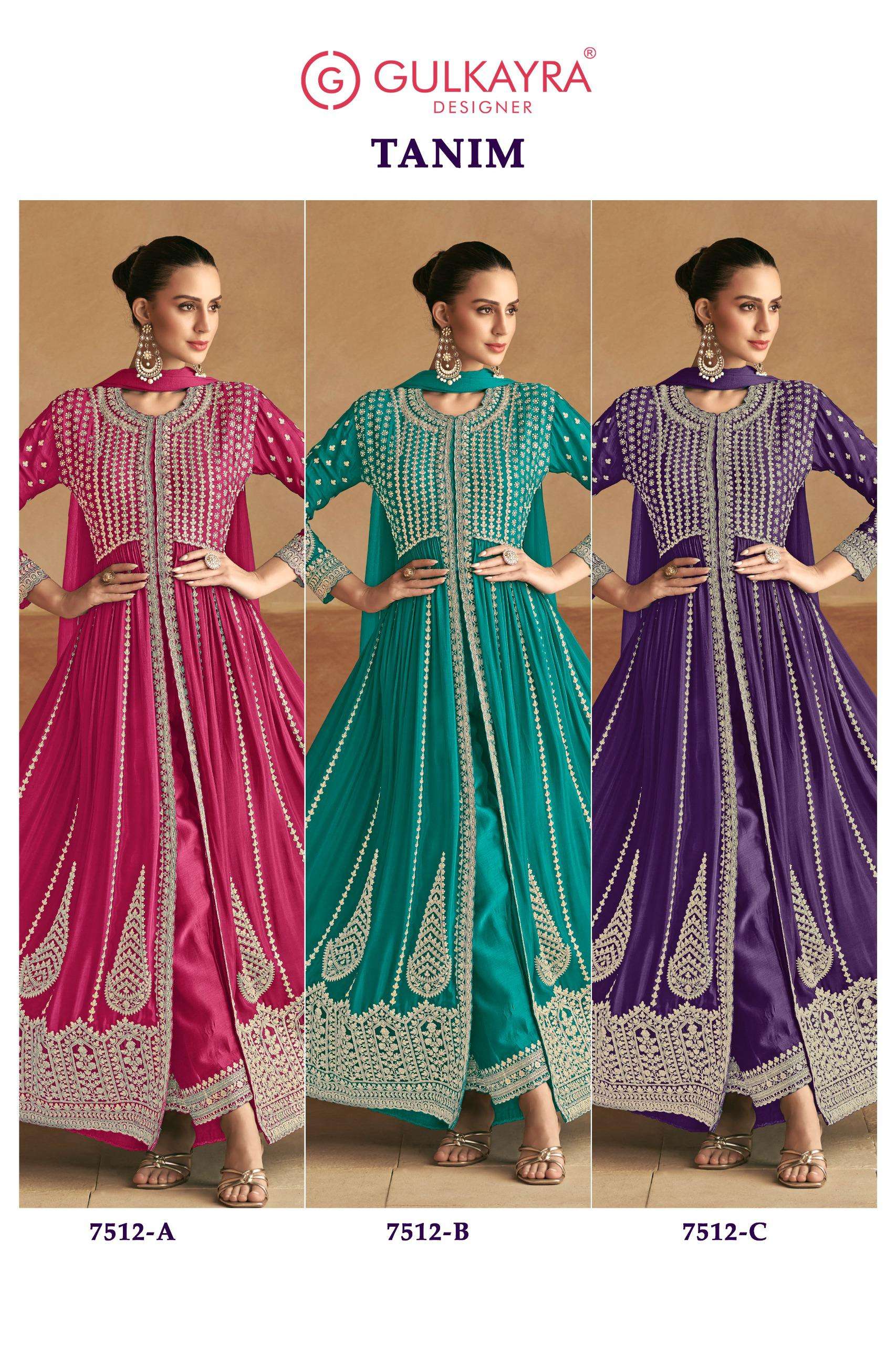  GULKAYRA DESIGNER TANIM HEAVY DESIGNER ANARKALI GOWN SUIT