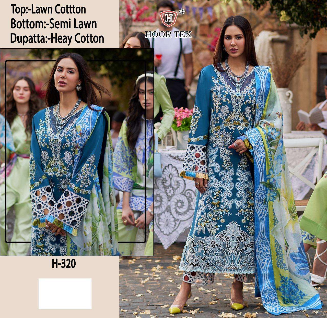 HOOR TEX H 320 RAYON DESIGNER PAKISTANI SALWAR KAMEEZ 