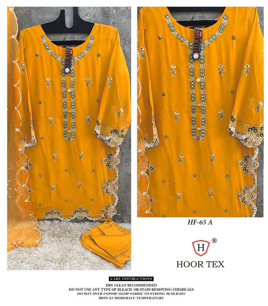 HOOR TEX HF 65 GEORGETTE EMROIDERY DESIGNER SUIT