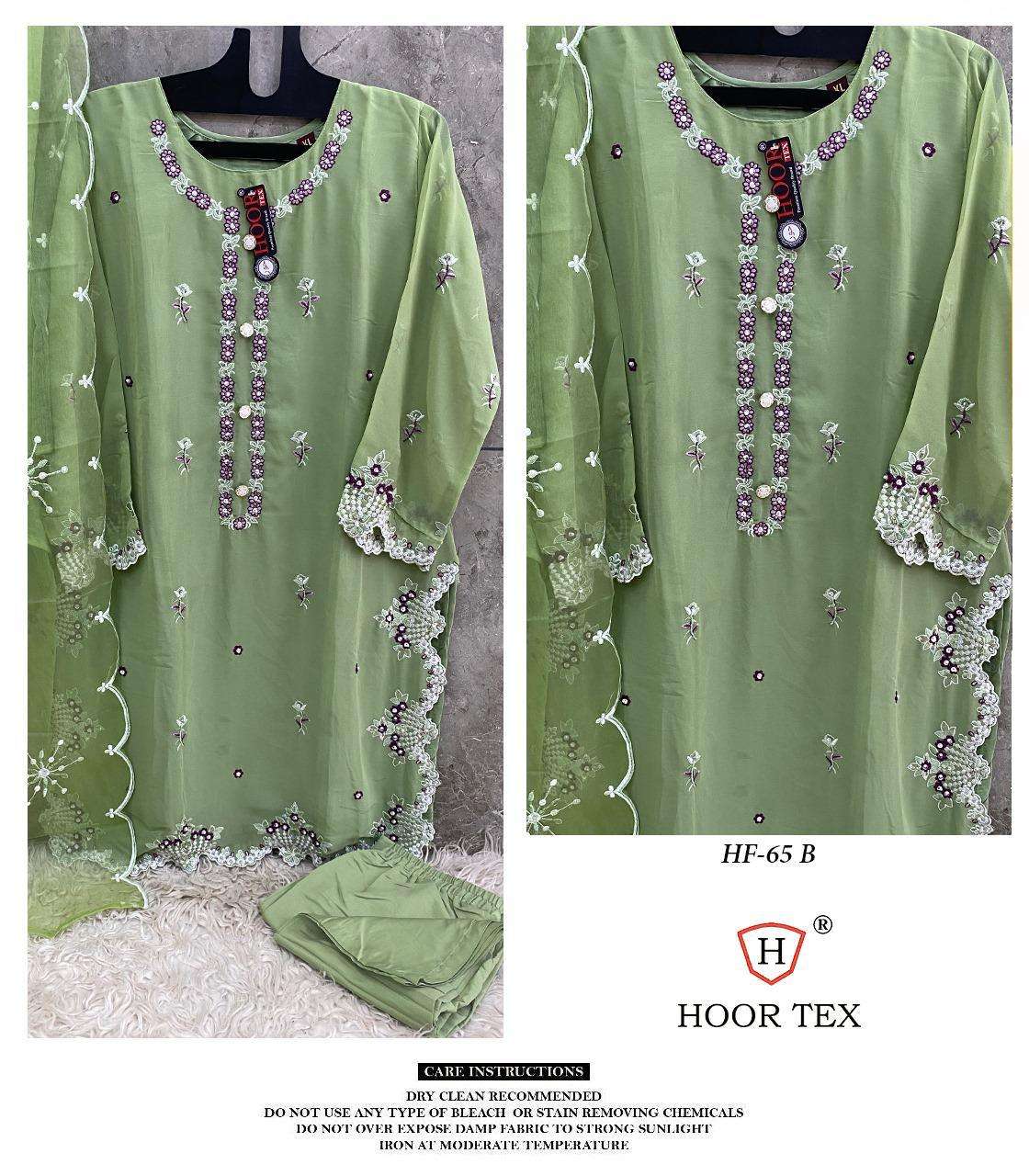 HOOR TEX HF 65 GEORGETTE EMROIDERY DESIGNER SUIT