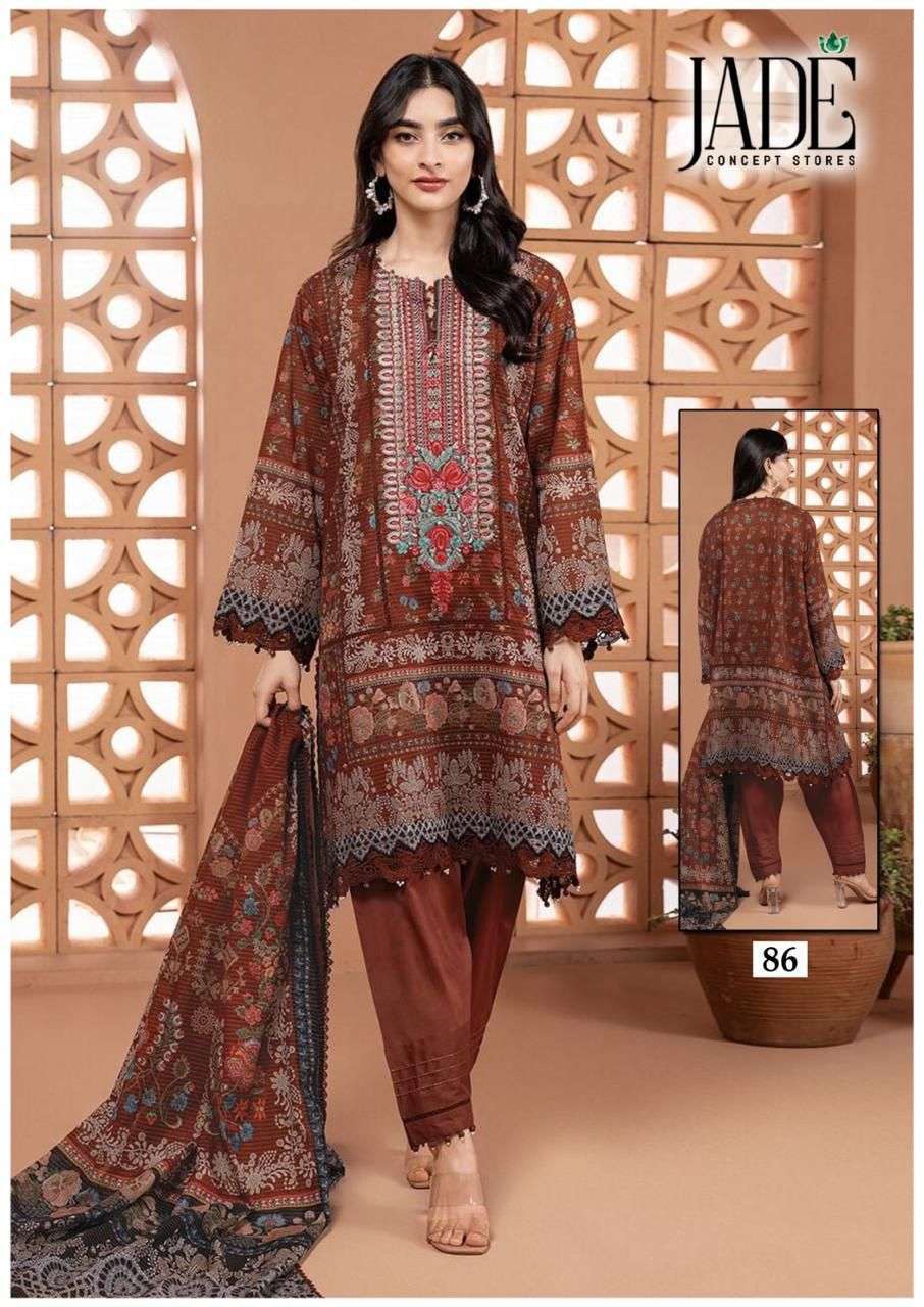 JADE CHEVRON EXCLUSIVE HEAVY COTTON VOL 9 LAWN COTTON DIGITAL PRINT SUIT