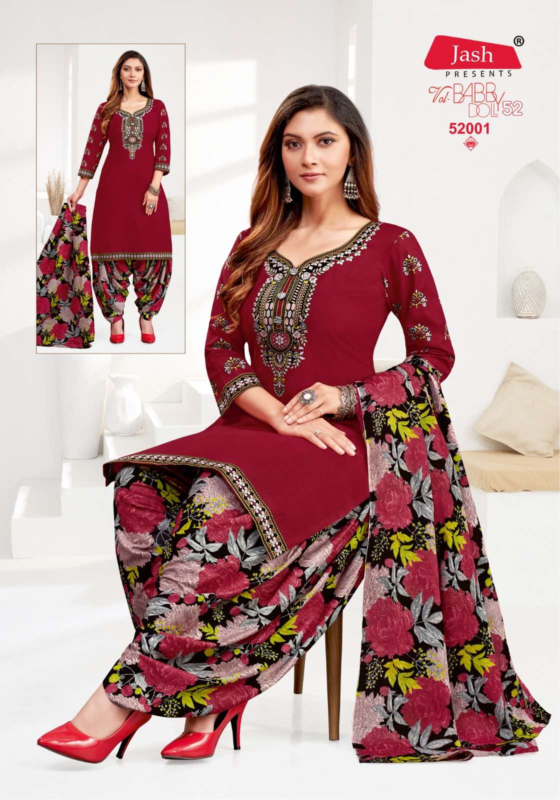 JASH BABY DOLL VOL 52 COTTON PATIYALA SALWAR SUIT