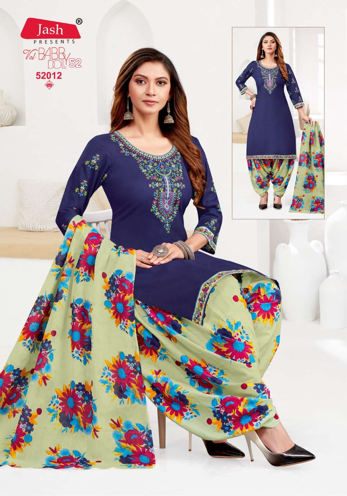 JASH BABY DOLL VOL 52 COTTON PATIYALA SALWAR SUIT