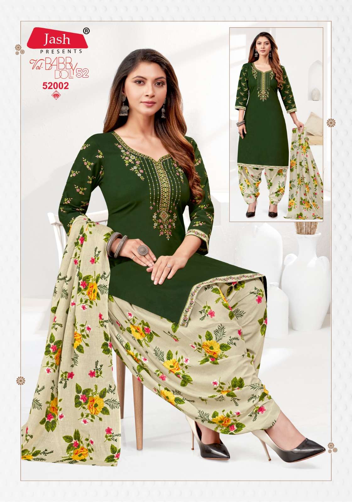 JASH BABY DOLL VOL 52 COTTON PATIYALA SALWAR SUIT