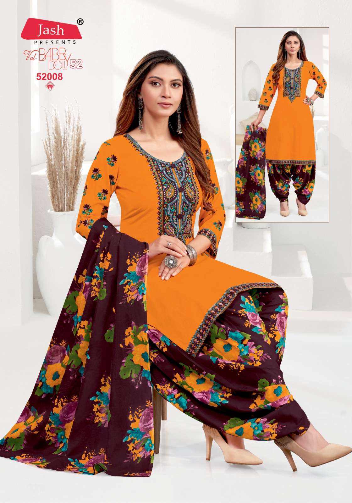 JASH BABY DOLL VOL 52 COTTON PATIYALA SALWAR SUIT