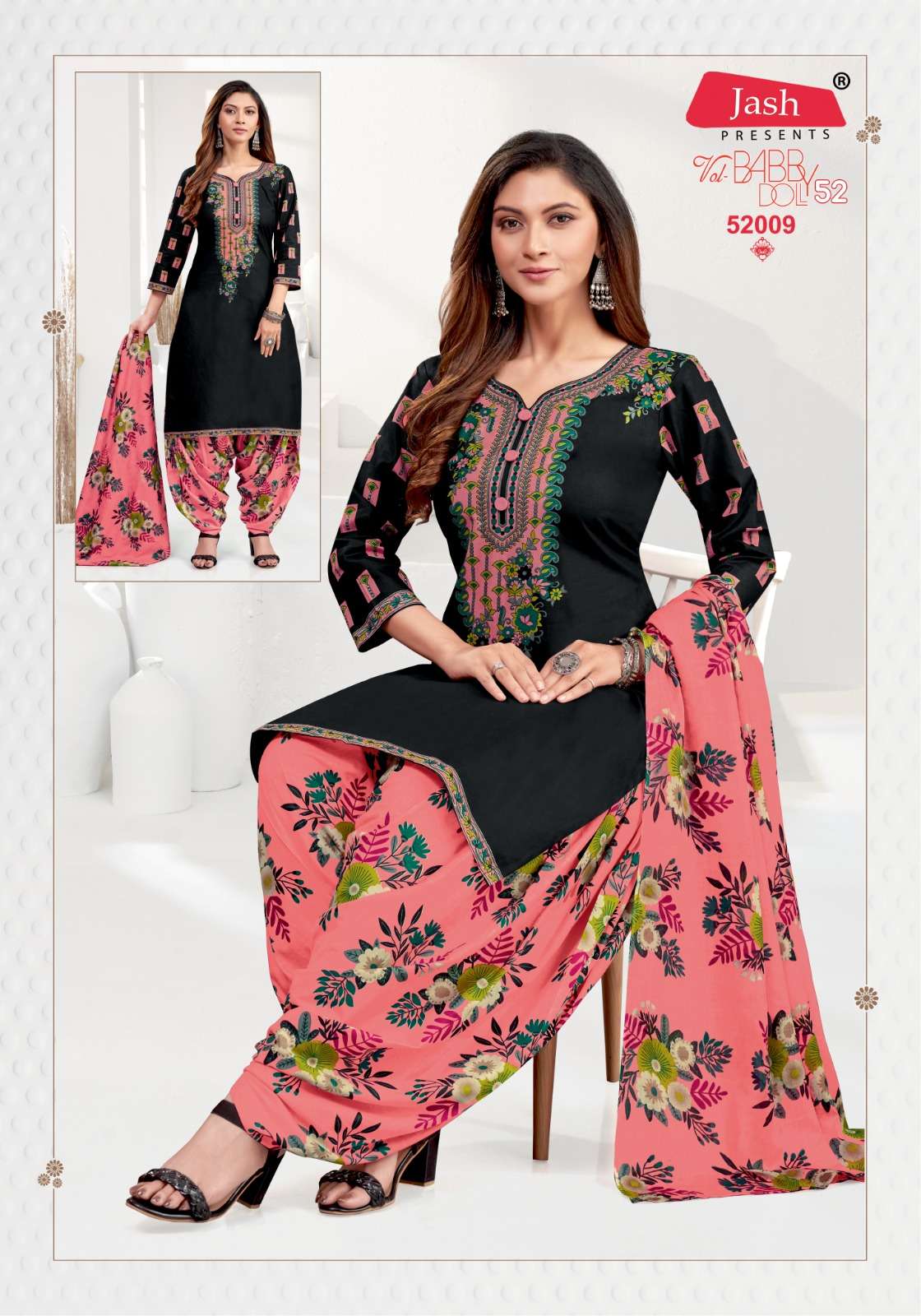 JASH BABY DOLL VOL 52 COTTON PATIYALA SALWAR SUIT