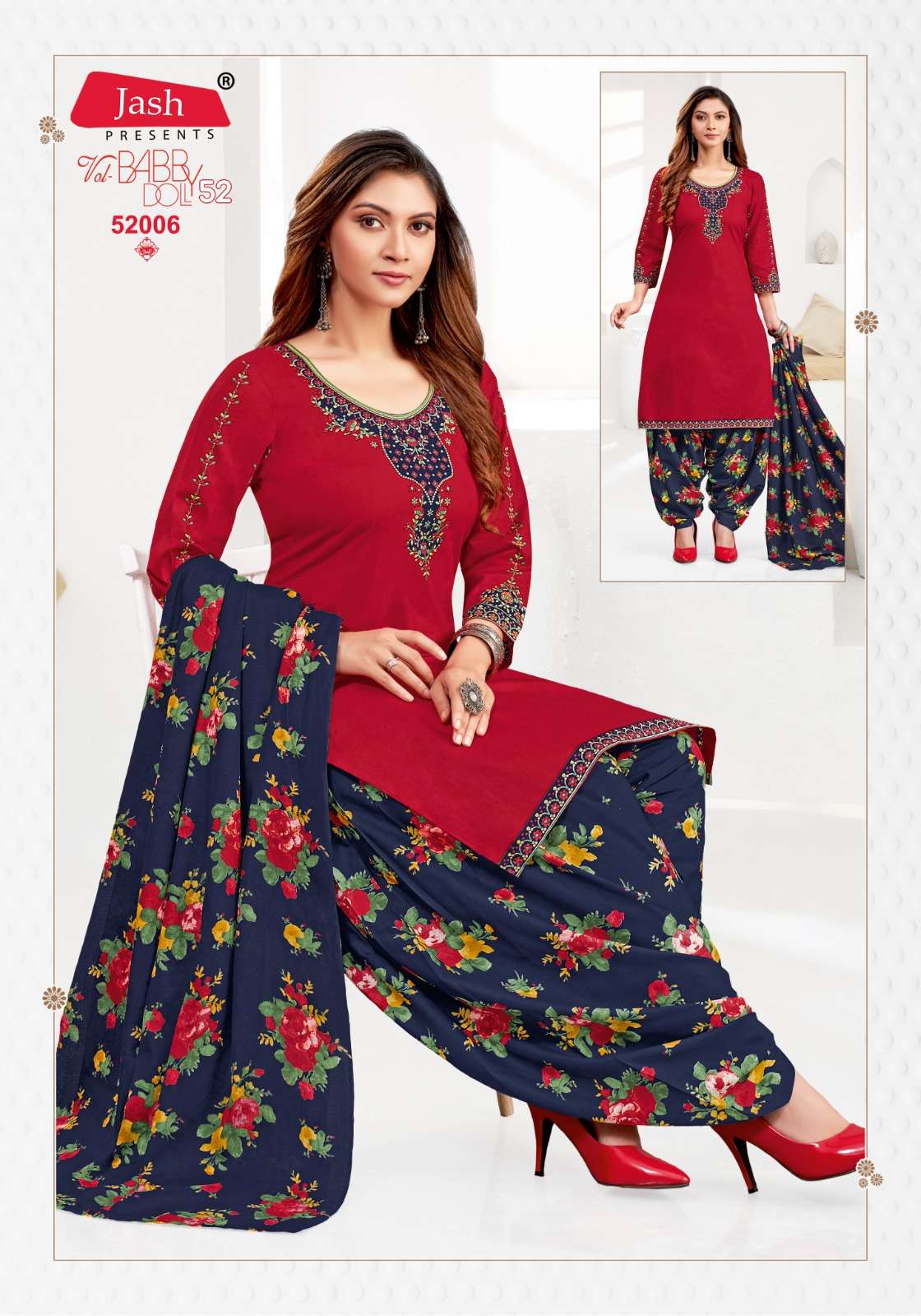 JASH BABY DOLL VOL 52 COTTON PATIYALA SALWAR SUIT