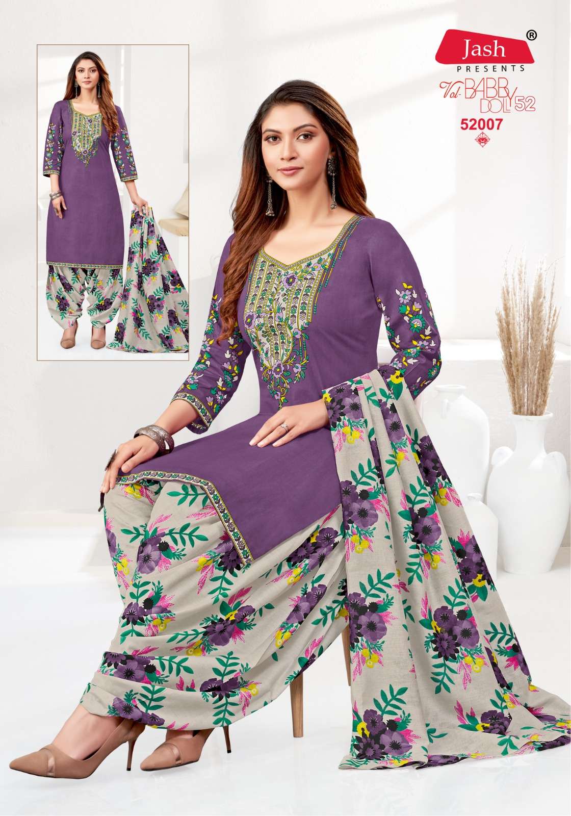 JASH BABY DOLL VOL 52 COTTON PATIYALA SALWAR SUIT