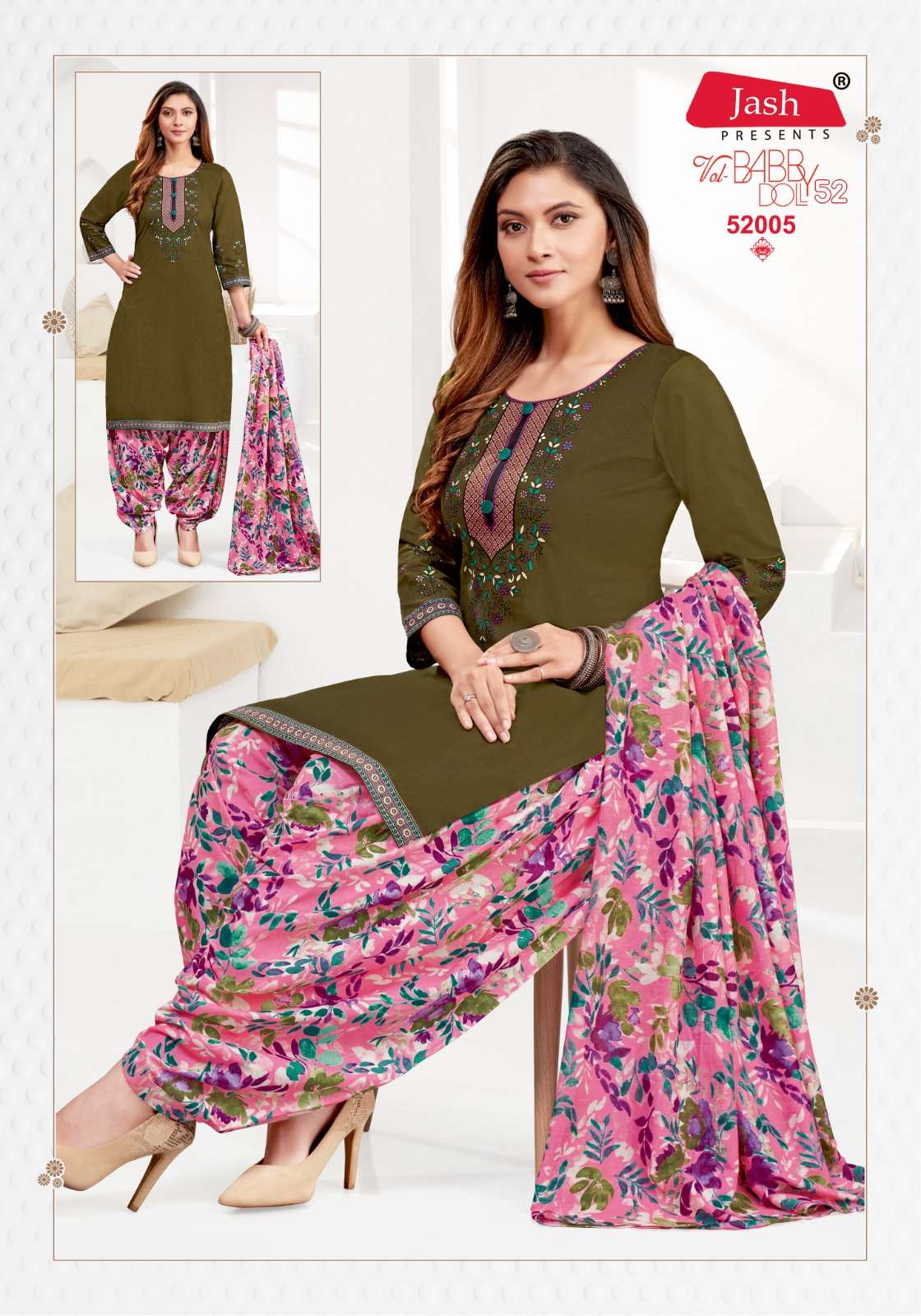 JASH BABY DOLL VOL 52 COTTON PATIYALA SALWAR SUIT