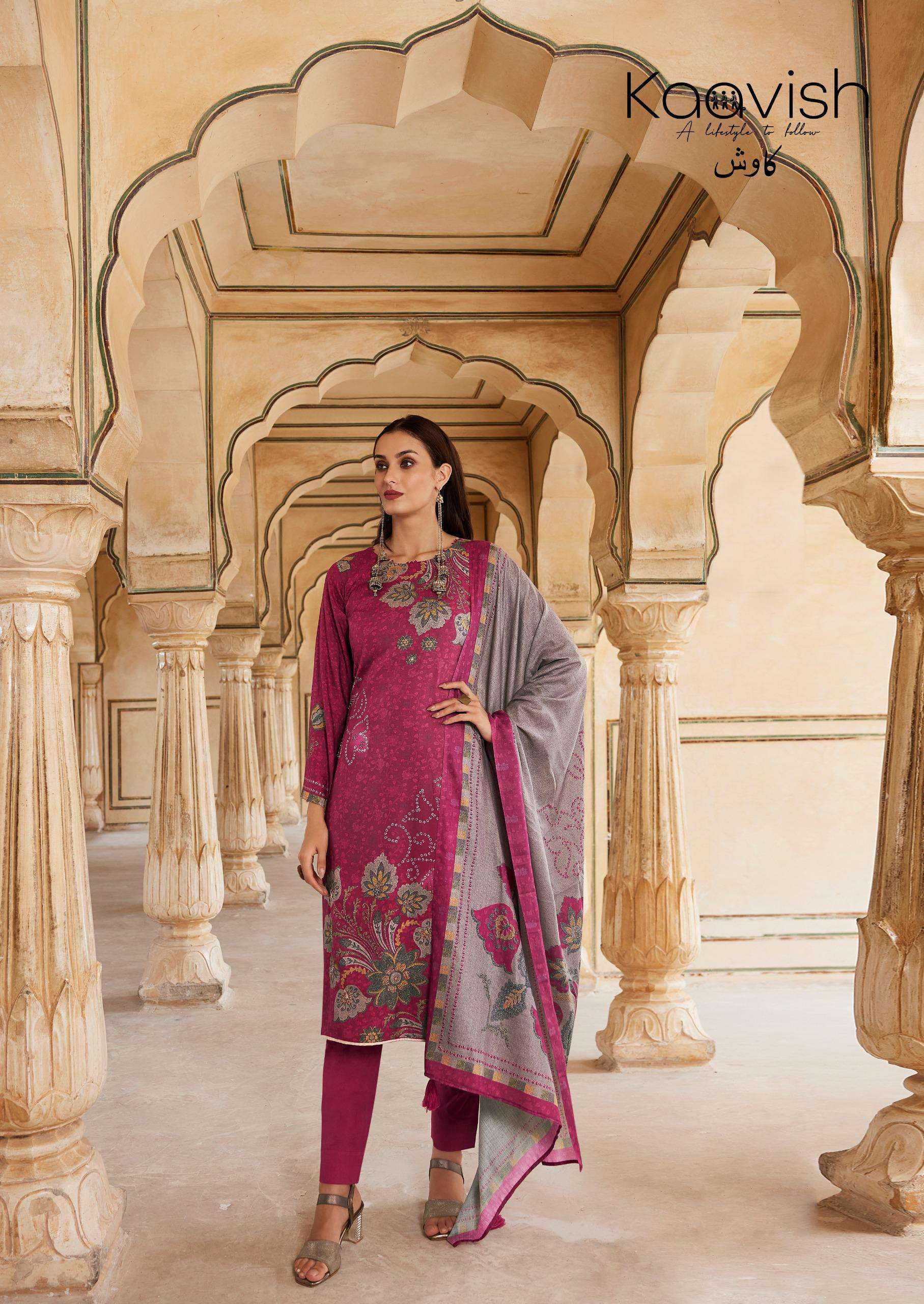 KAAVISH RIWAAZ PASHMINA DIGITAL PRINT WITH FANCY WORK SUIT