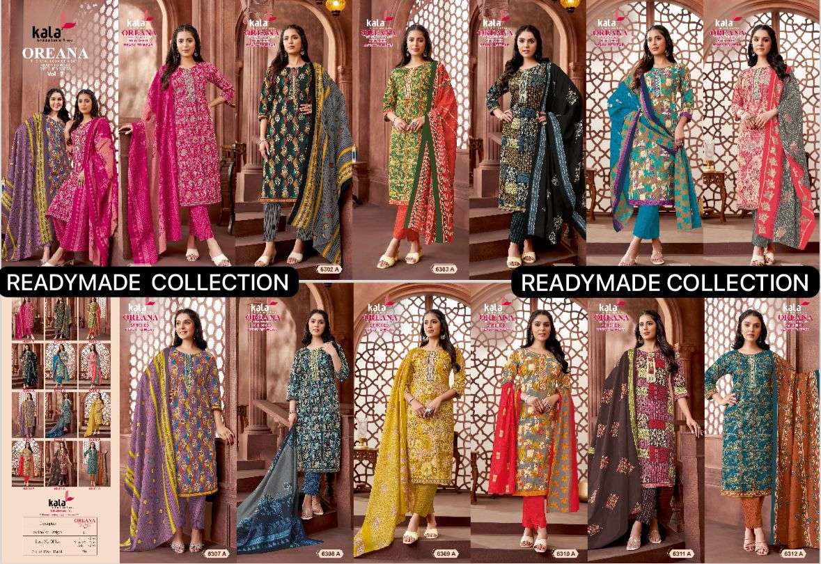 KALA FASHION OREANA VOL 7 COTTON READY MADE SUIT
