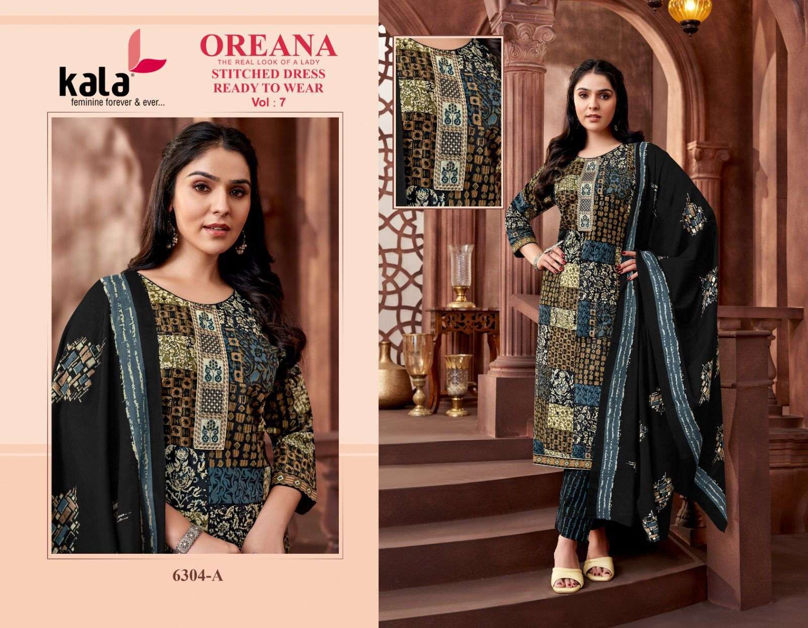 KALA FASHION OREANA VOL 7 COTTON READY MADE SUIT