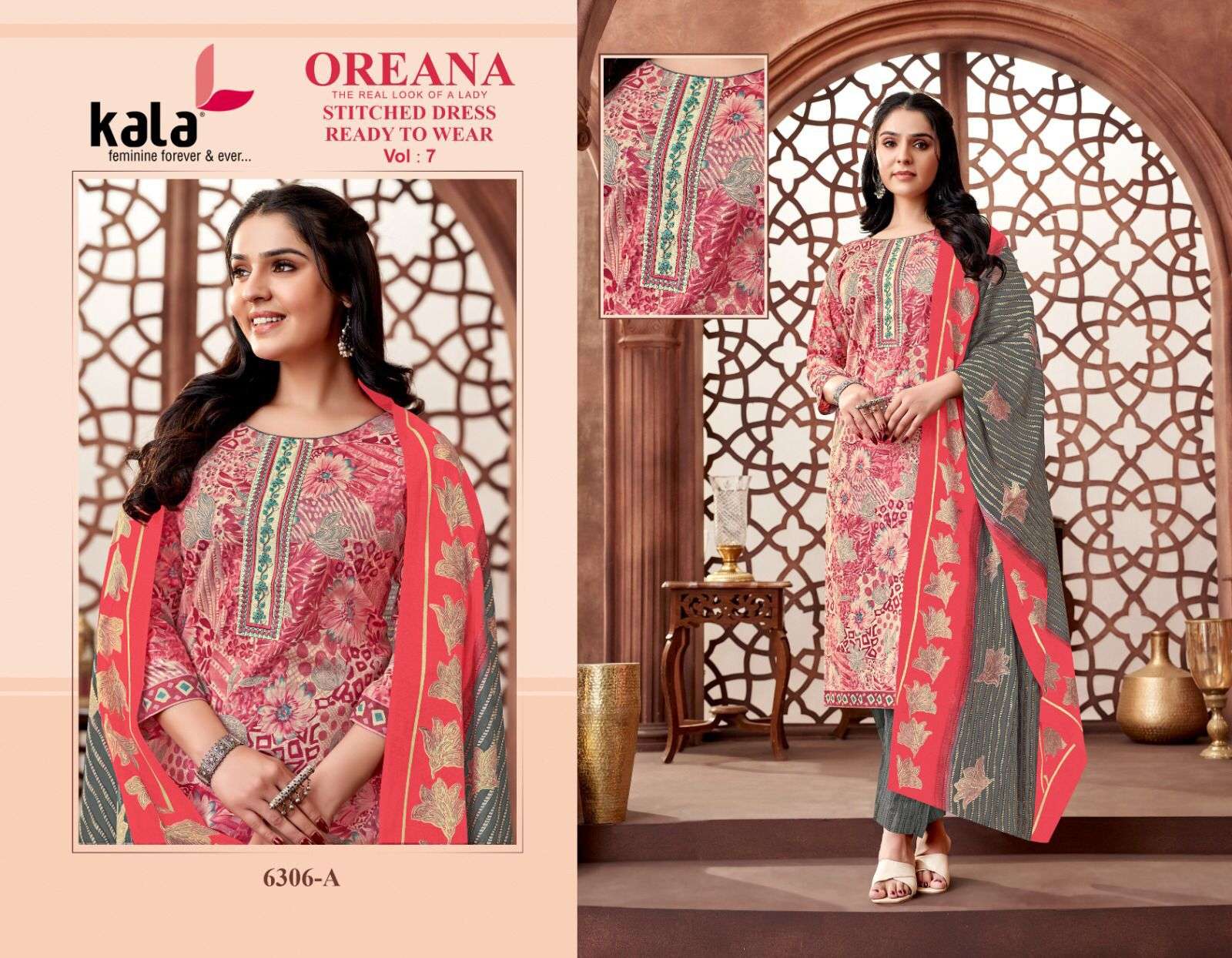 KALA FASHION OREANA VOL 7 COTTON READY MADE SUIT