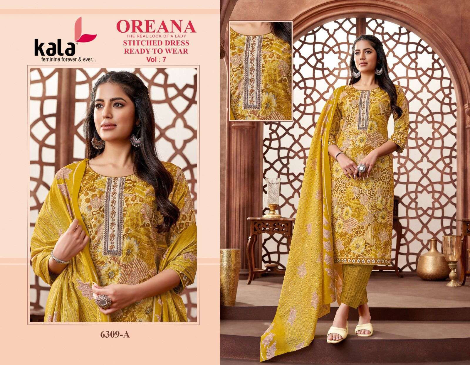 KALA FASHION OREANA VOL 7 COTTON READY MADE SUIT
