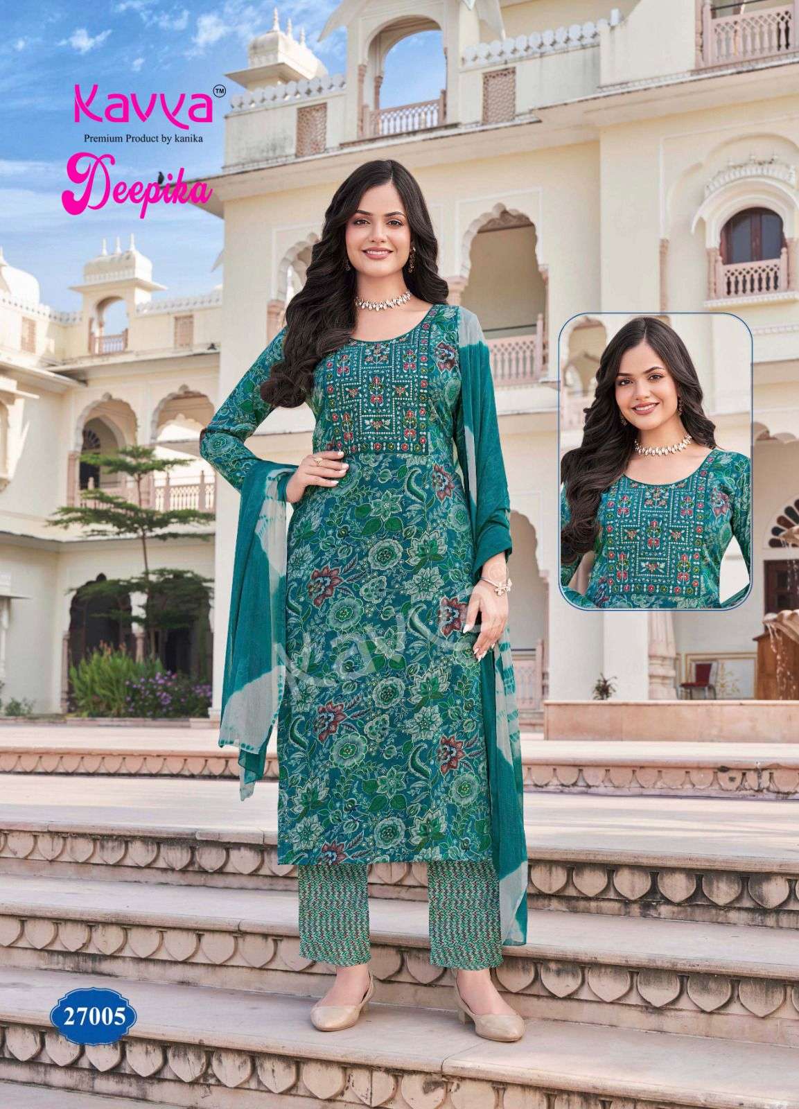 KAVYA DEEPIKA VOL 27 CAPSULE PRINT FANCY KURTI COMBO SET 