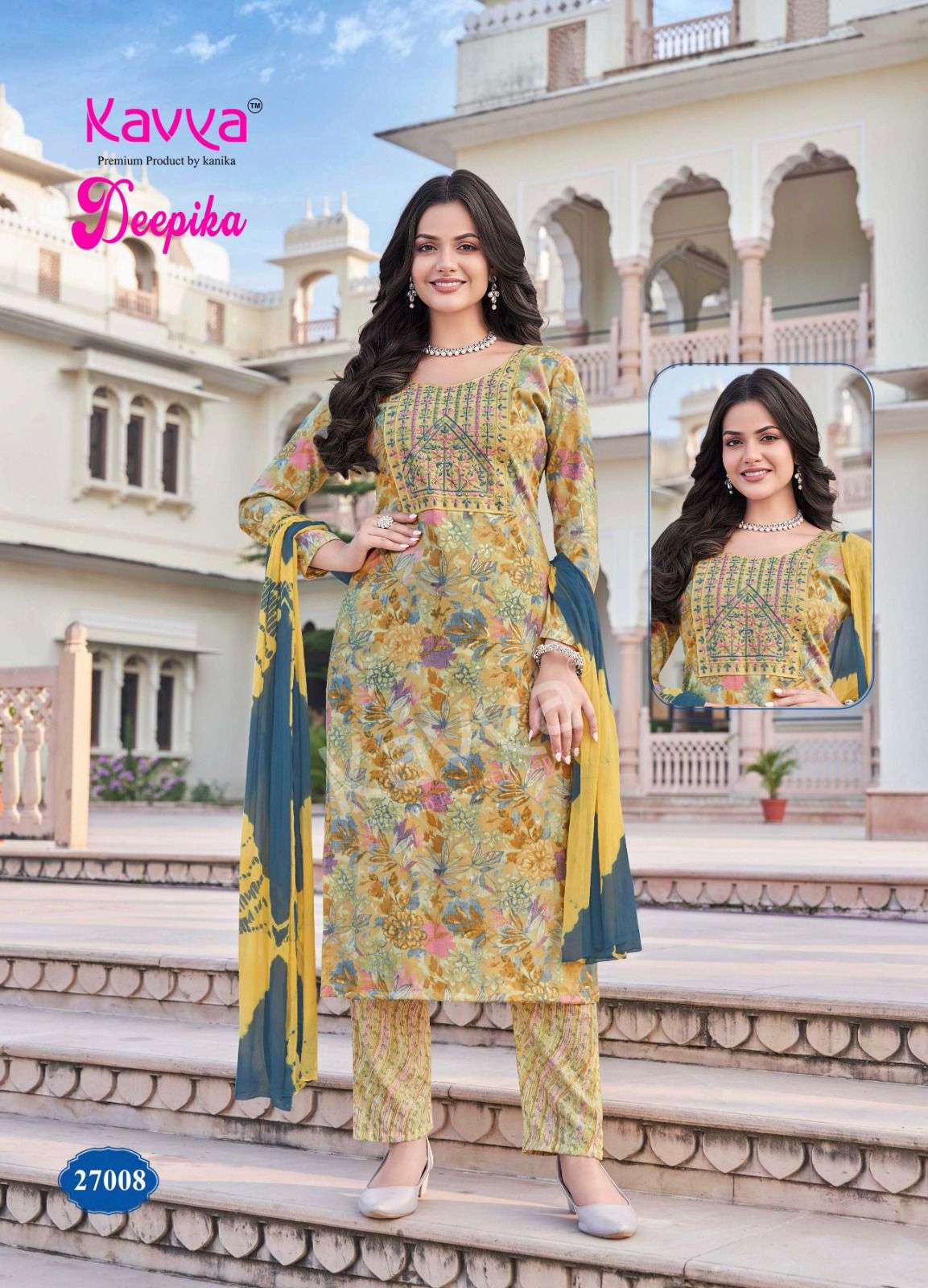 KAVYA DEEPIKA VOL 27 CAPSULE PRINT FANCY KURTI COMBO SET 