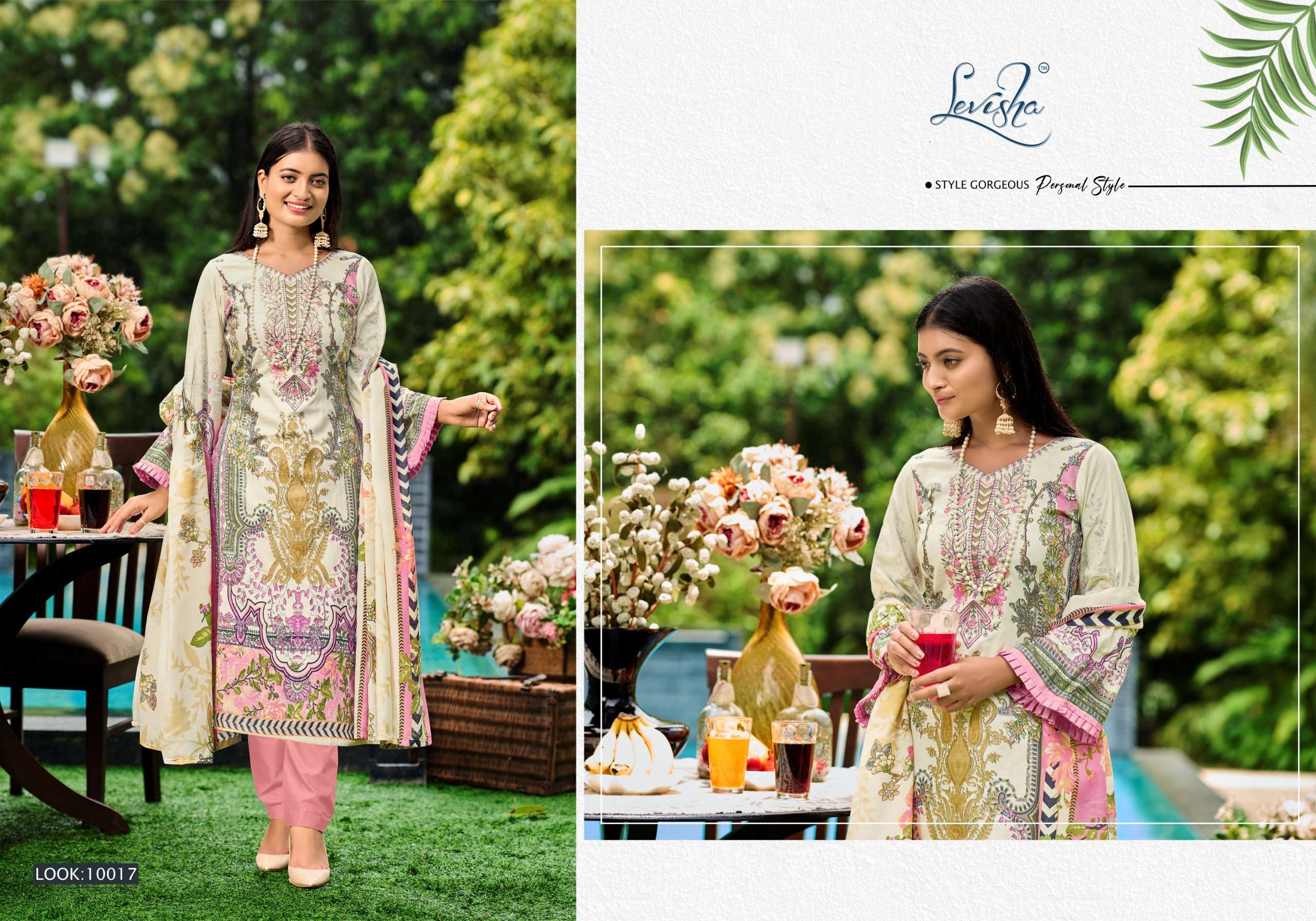 LEVISHA NAIRA NX VOL 10 COTTON DIGITAL PRINT SUIT