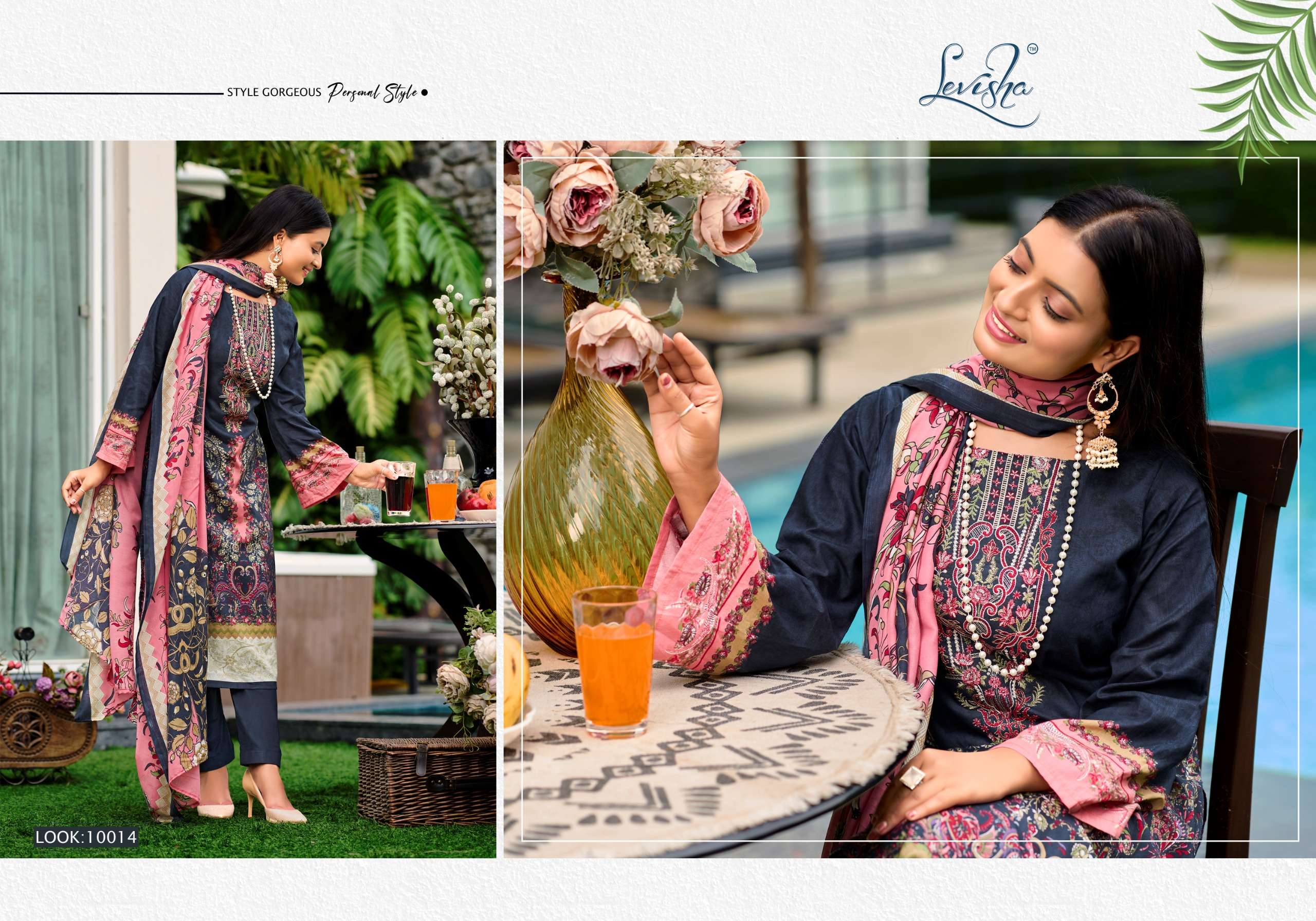 LEVISHA NAIRA NX VOL 10 COTTON DIGITAL PRINT SUIT