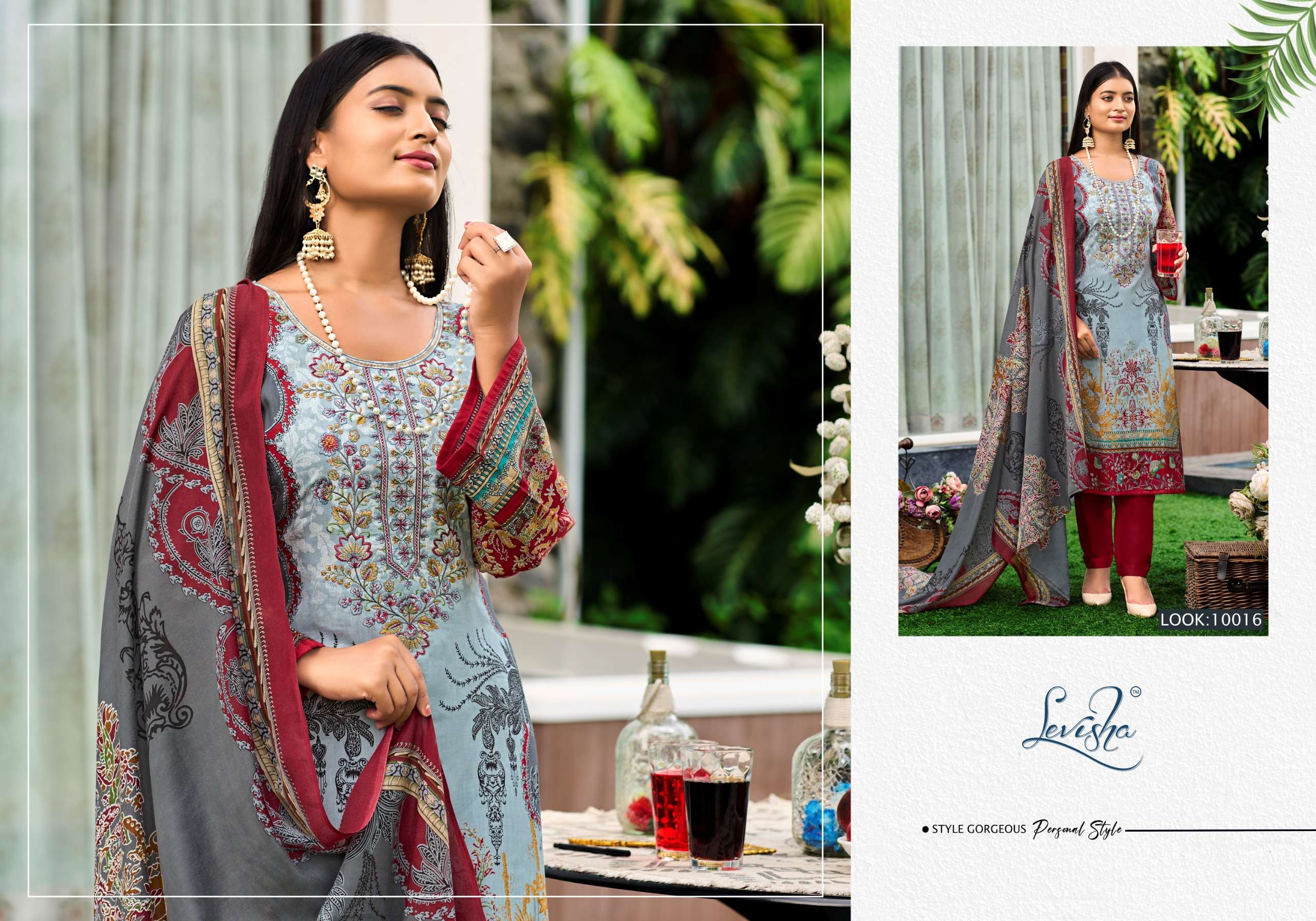 LEVISHA NAIRA NX VOL 10 COTTON DIGITAL PRINT SUIT