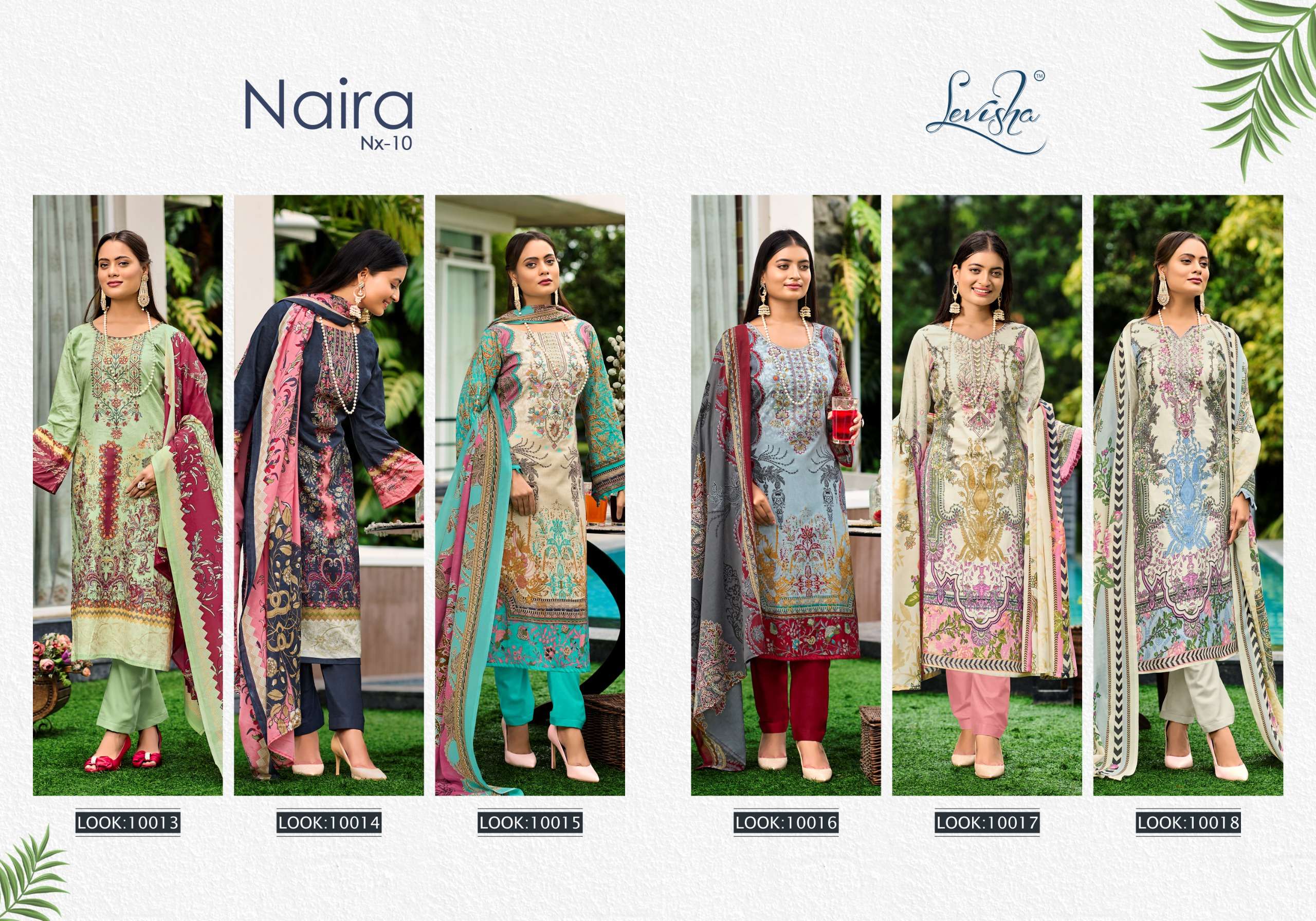 LEVISHA NAIRA NX VOL 10 COTTON DIGITAL PRINT SUIT