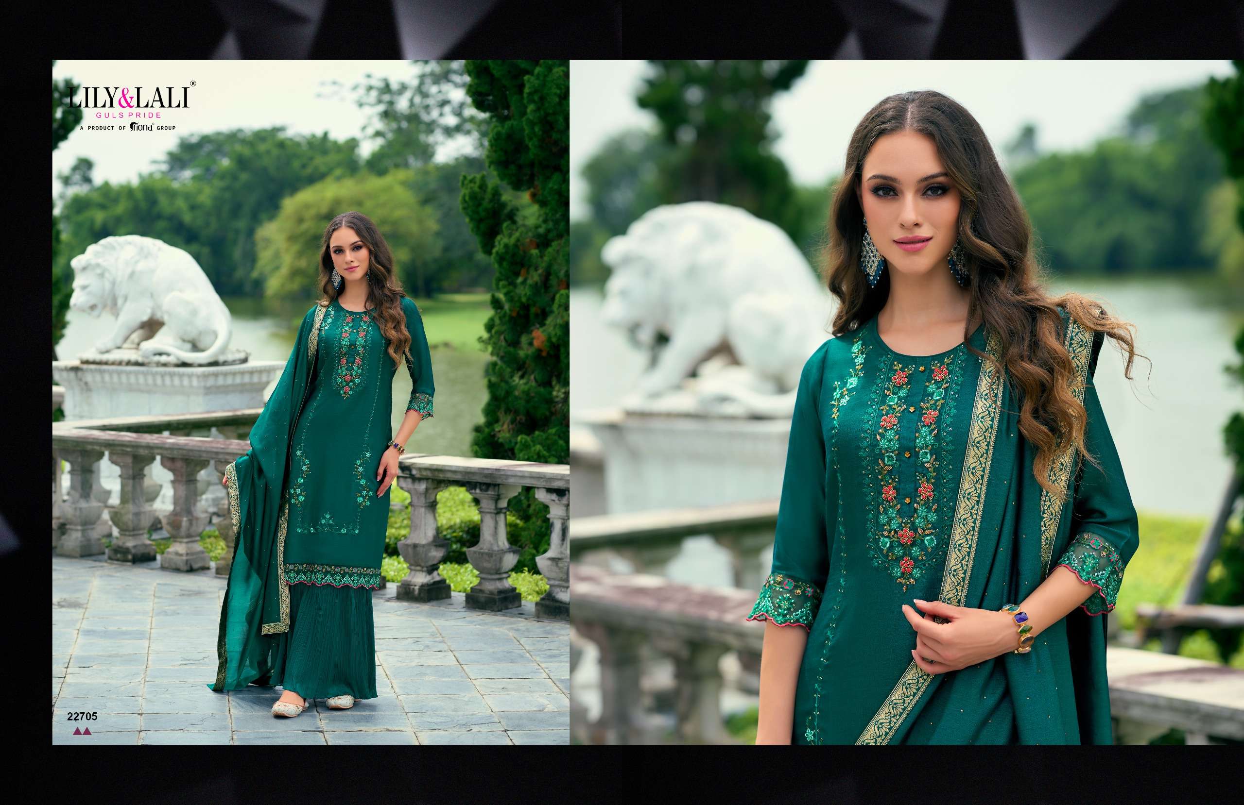 LILY AND LALI MALANG VOL 2 SILK WITH BEAUTIFUL DESIGNER LADIES SUIT