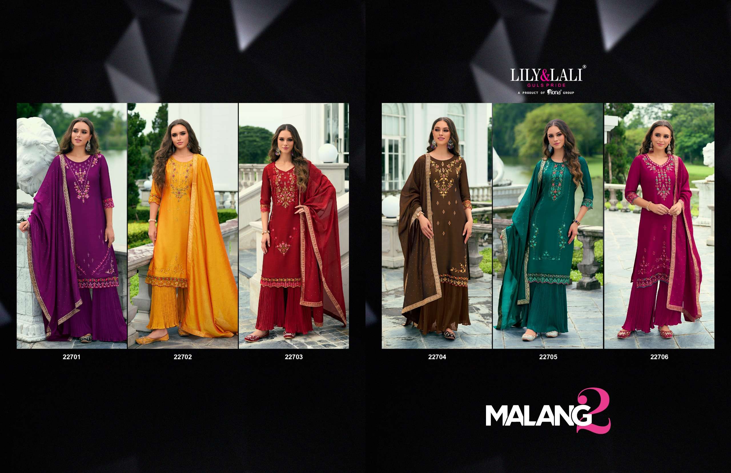 LILY AND LALI MALANG VOL 2 SILK WITH BEAUTIFUL DESIGNER LADIES SUIT