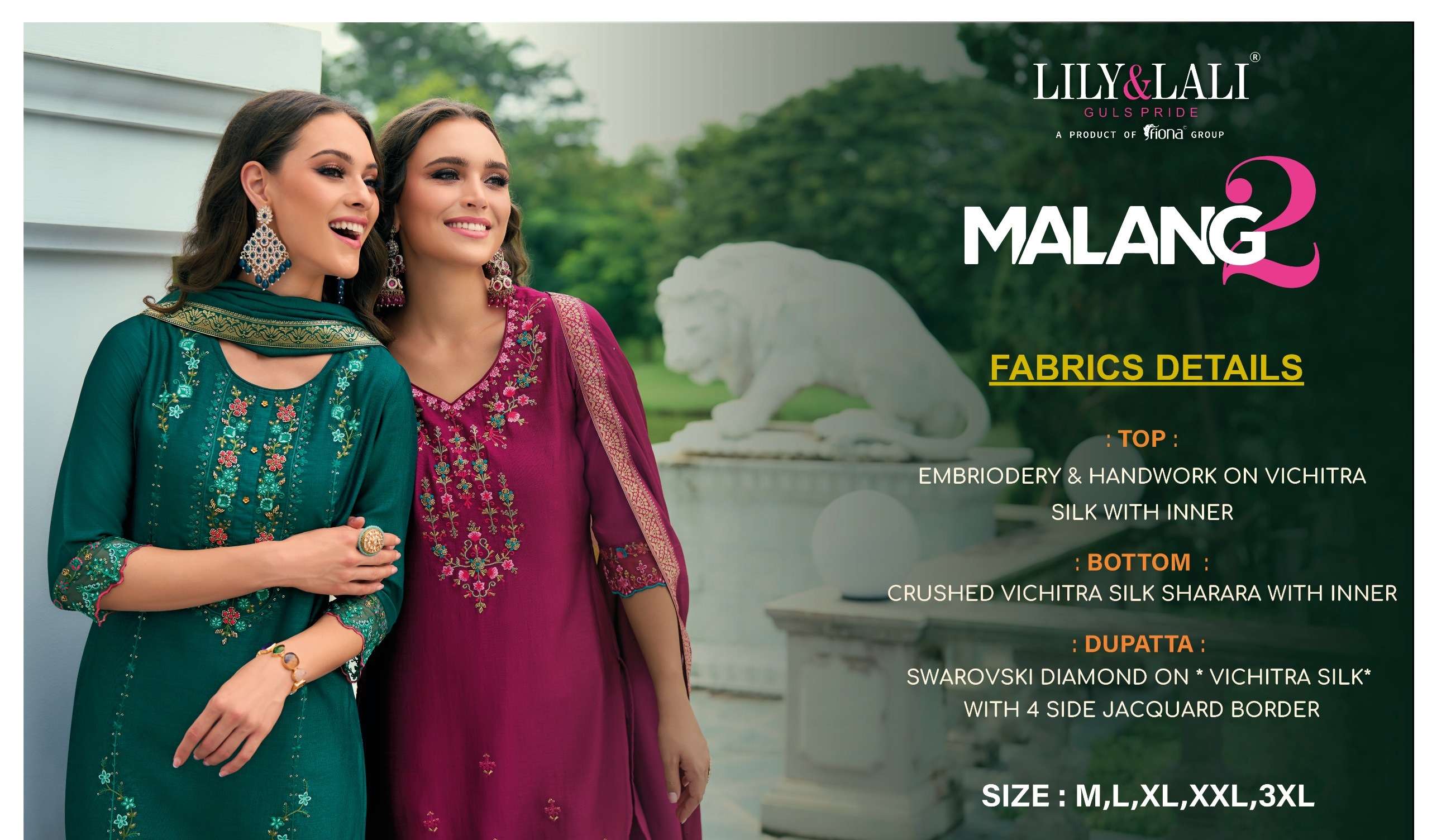 LILY AND LALI MALANG VOL 2 SILK WITH BEAUTIFUL DESIGNER LADIES SUIT