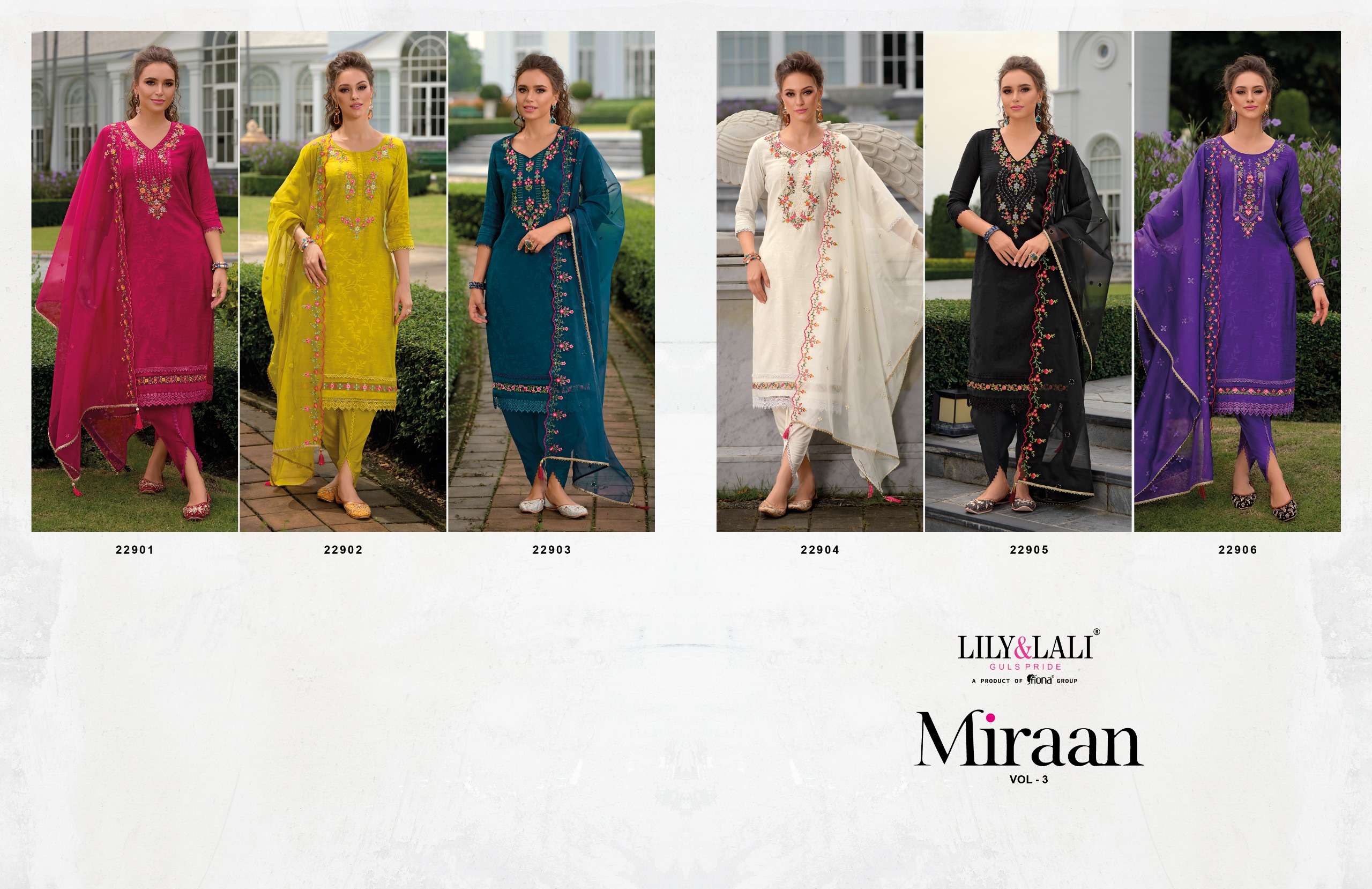 LILY AND LALI MIRAAN VOL 3 VISCOSE SILK FANCY DESIGNER LADIES SUIT