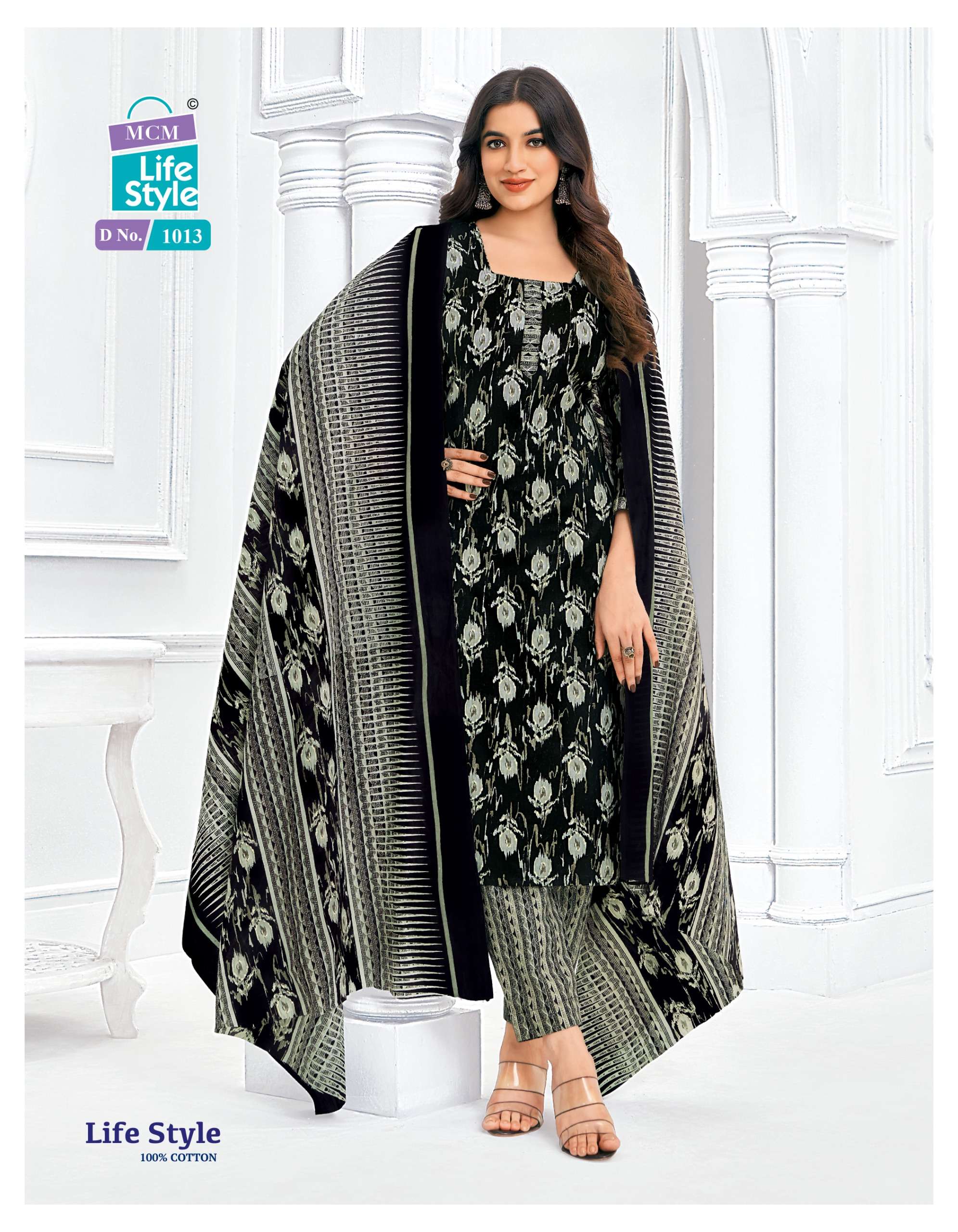 MCM LIFESTYLE VOL 10 COTTON PRINT LADIES KURTI COMBO SET 