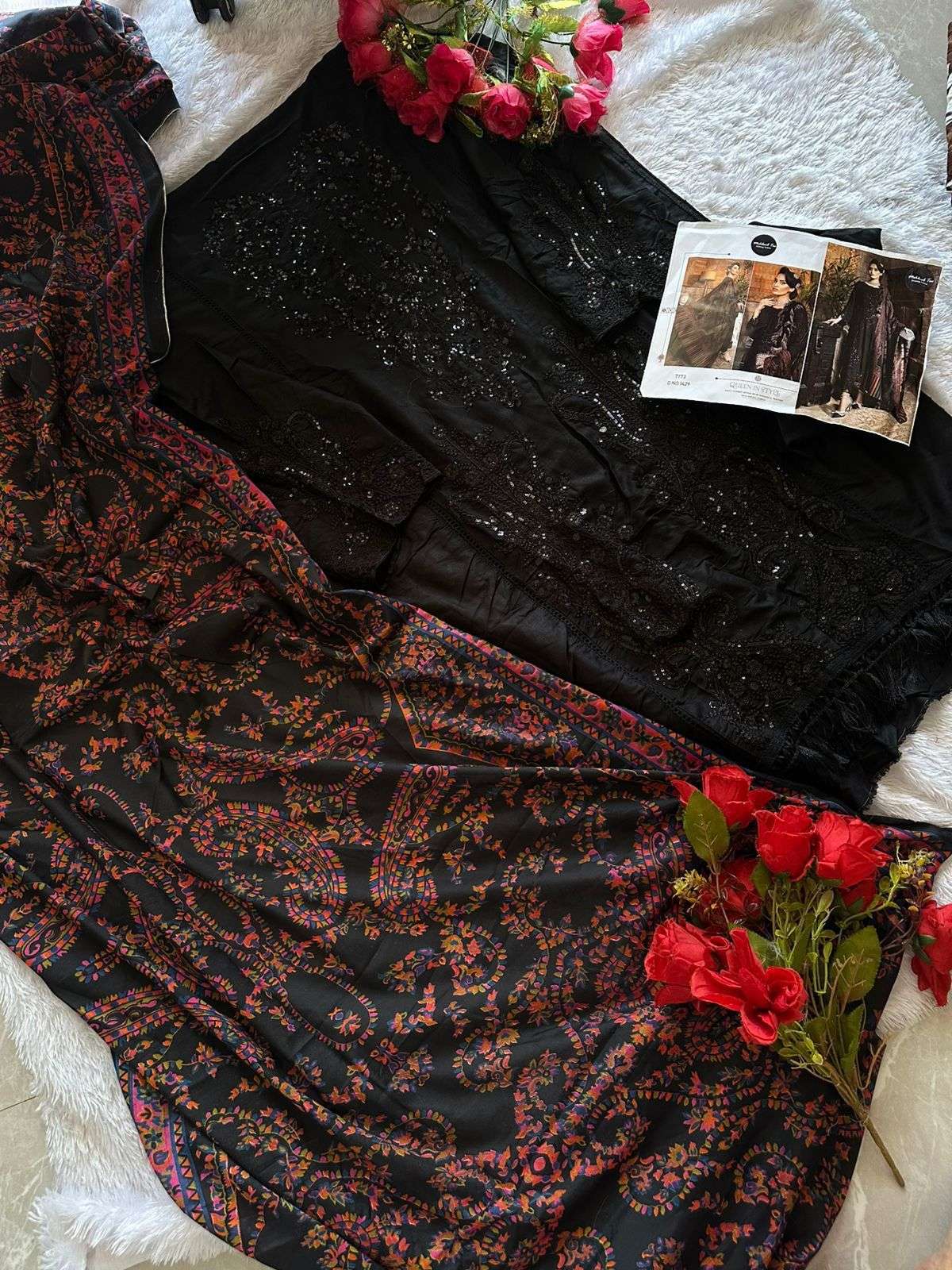 MEHBOOB TEX DESIGN NO - 1429 HEAVY EMBROIDERED PAKISTANI SUIT