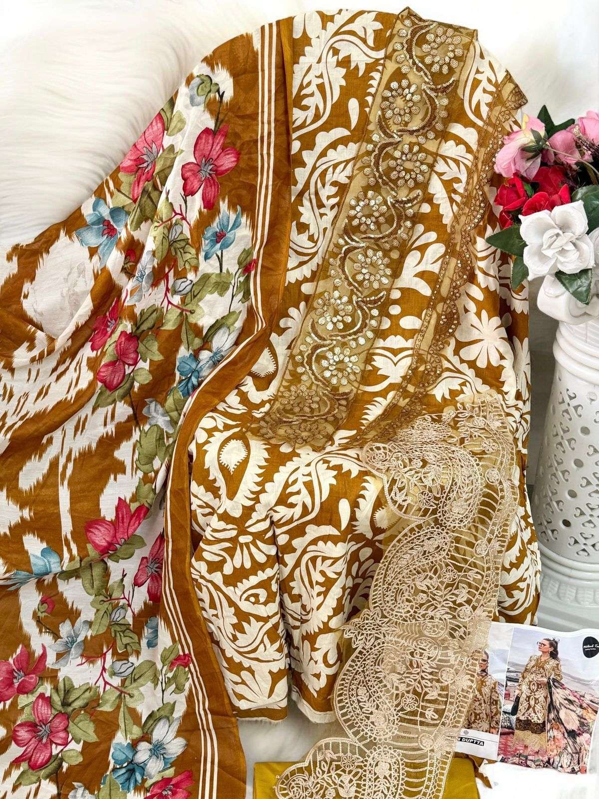 MEHBOOB TEX MARIA B DESIGN NO - 1426 E EDITION PURE COTTON PRINT PAKISTANI SUIT