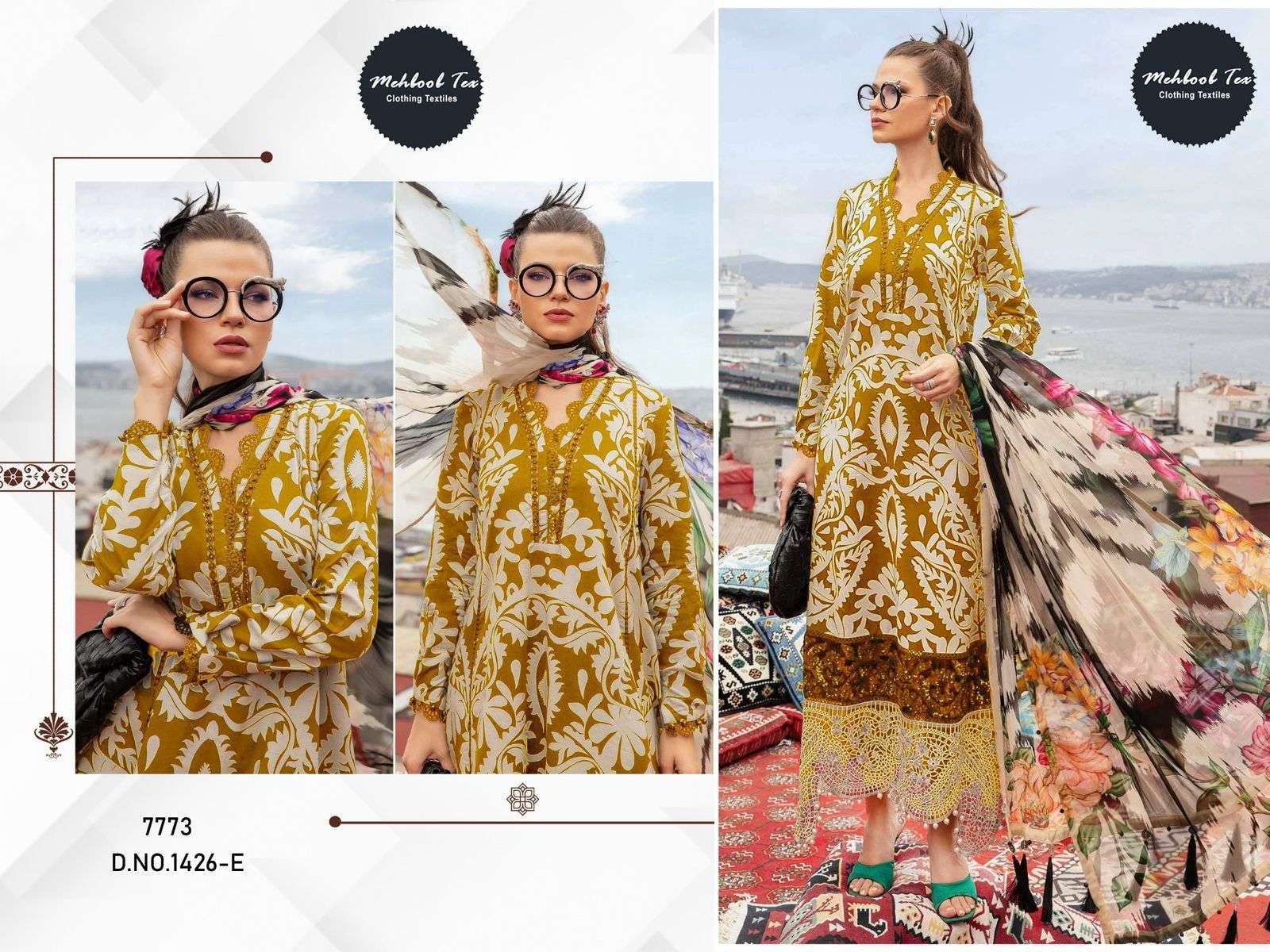MEHBOOB TEX MARIA B DESIGN NO - 1426 E EDITION PURE COTTON PRINT PAKISTANI SUIT
