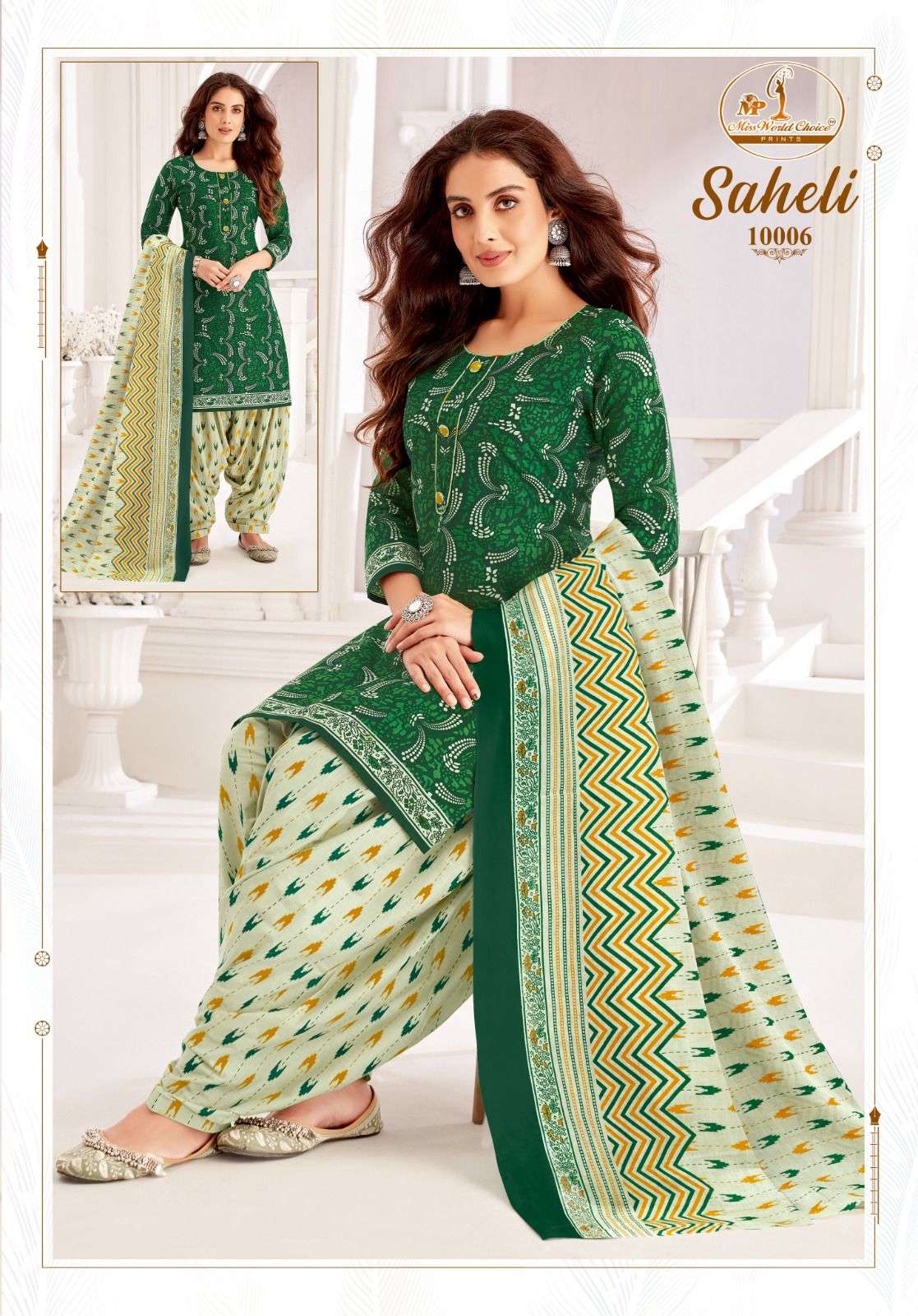 MISS WORLD CHOICE SAHELI VOL 10 COTTON PRINTED PATIYALA SALWAR SUIT