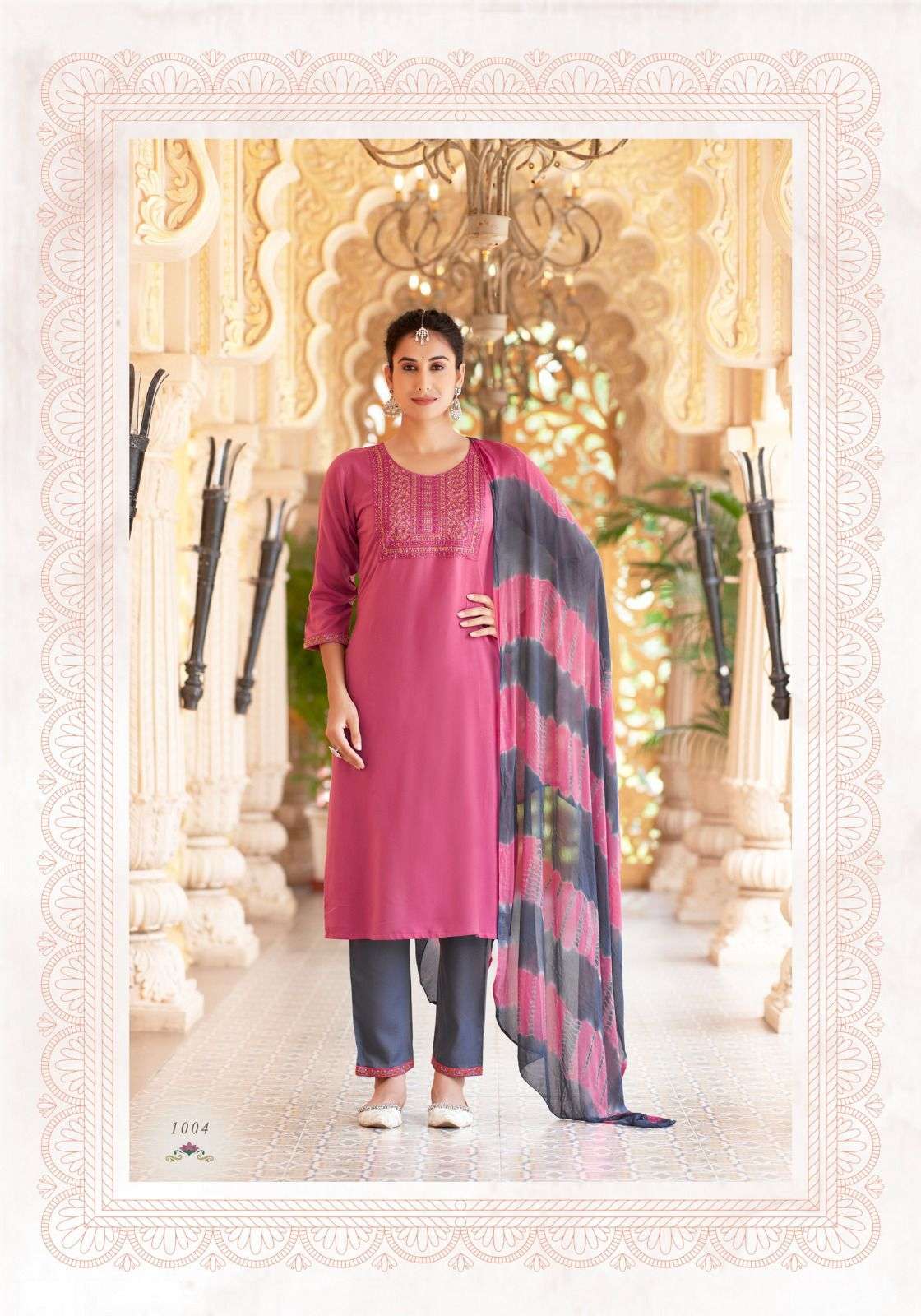MYSTIC 9 JANKI VOL 1 RAYON STRAIGHT CUT KURTI COMBO SET 