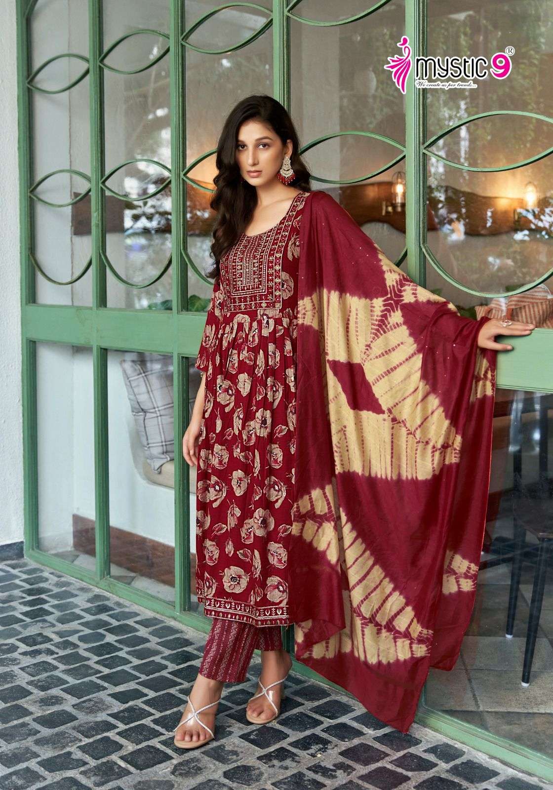 MYSTIC 9 SARA VOL 11 FANCY NAYRA CUT STYLE KURTI COMBO SET 