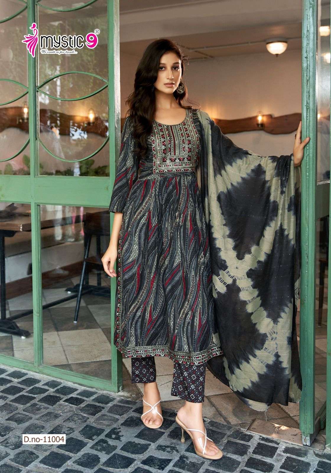 MYSTIC 9 SARA VOL 11 FANCY NAYRA CUT STYLE KURTI COMBO SET 