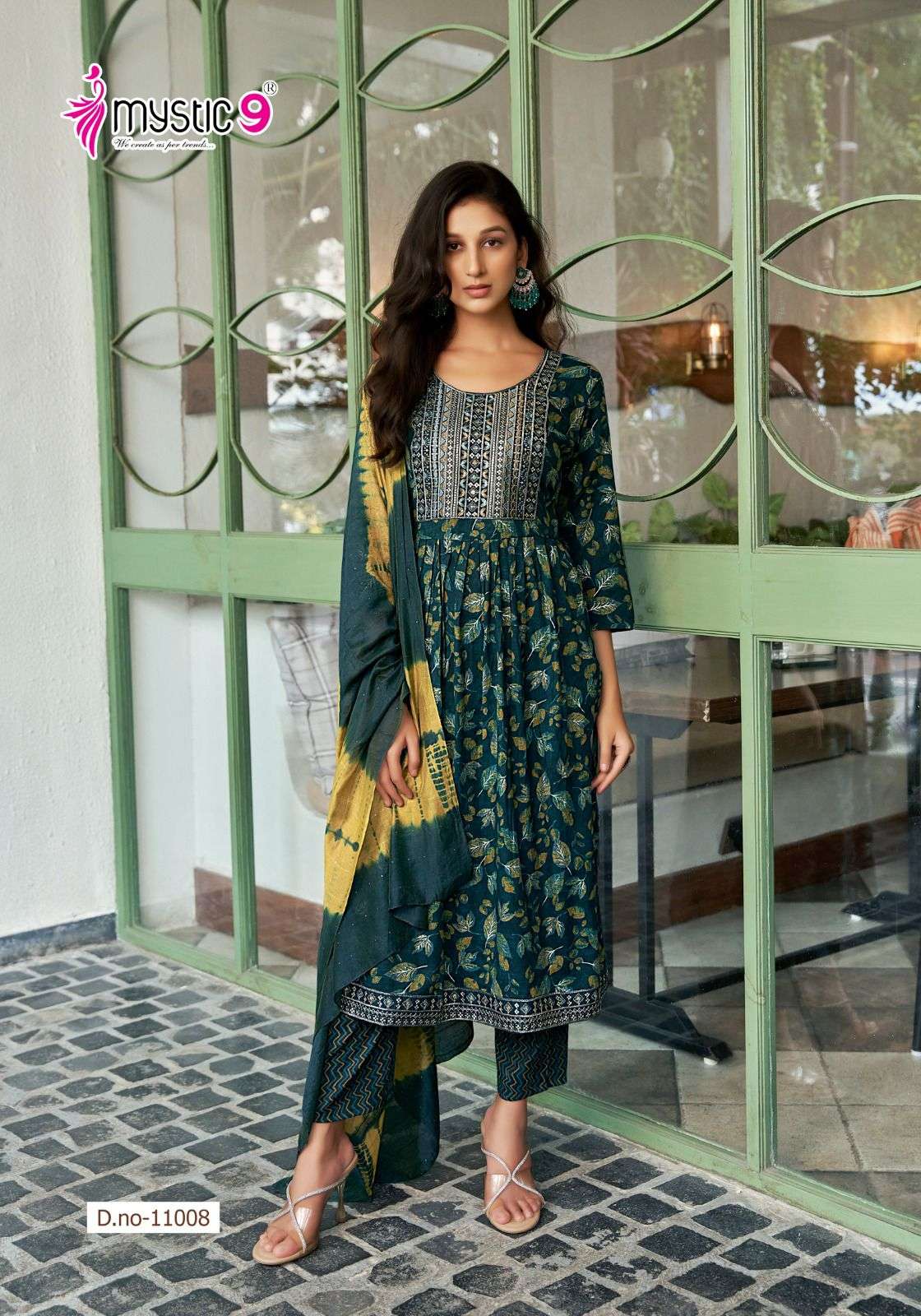 MYSTIC 9 SARA VOL 11 FANCY NAYRA CUT STYLE KURTI COMBO SET 