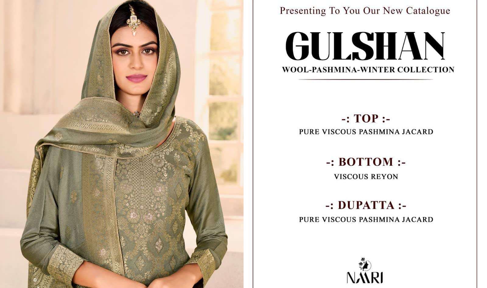 NAARI GULSHAN PASHMINA JACQUARD DESIGNER SUIT