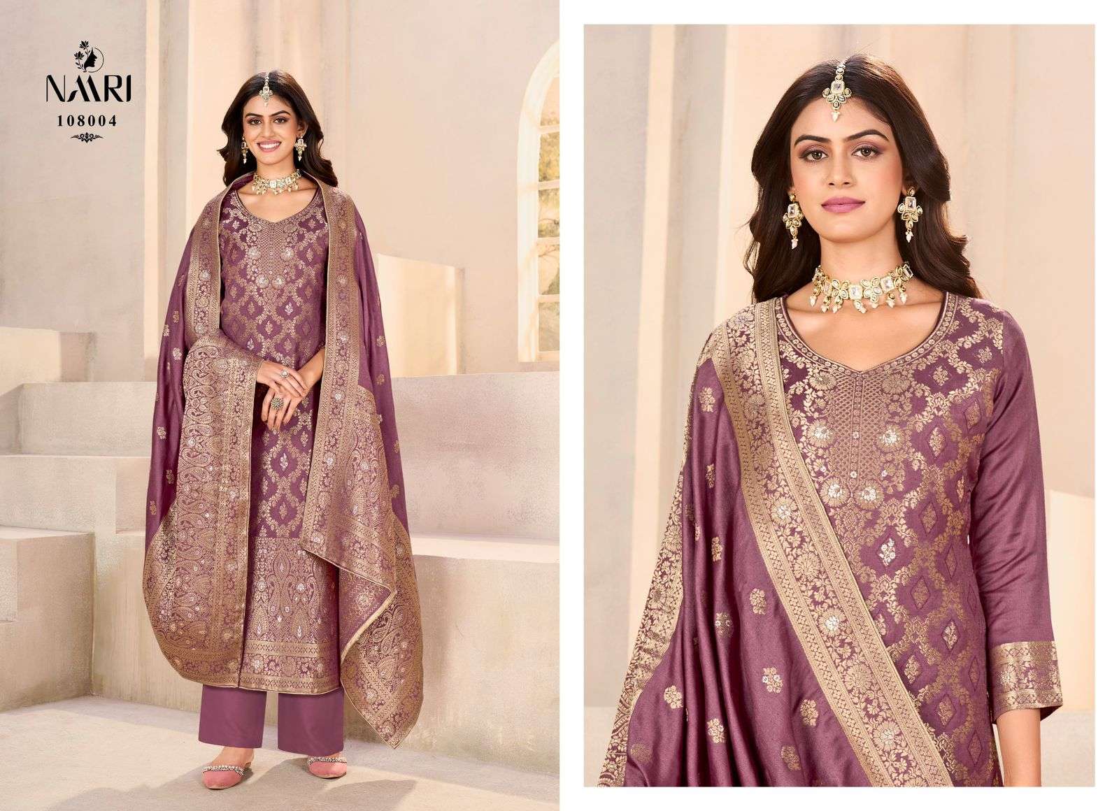 NAARI GULSHAN PASHMINA JACQUARD DESIGNER SUIT
