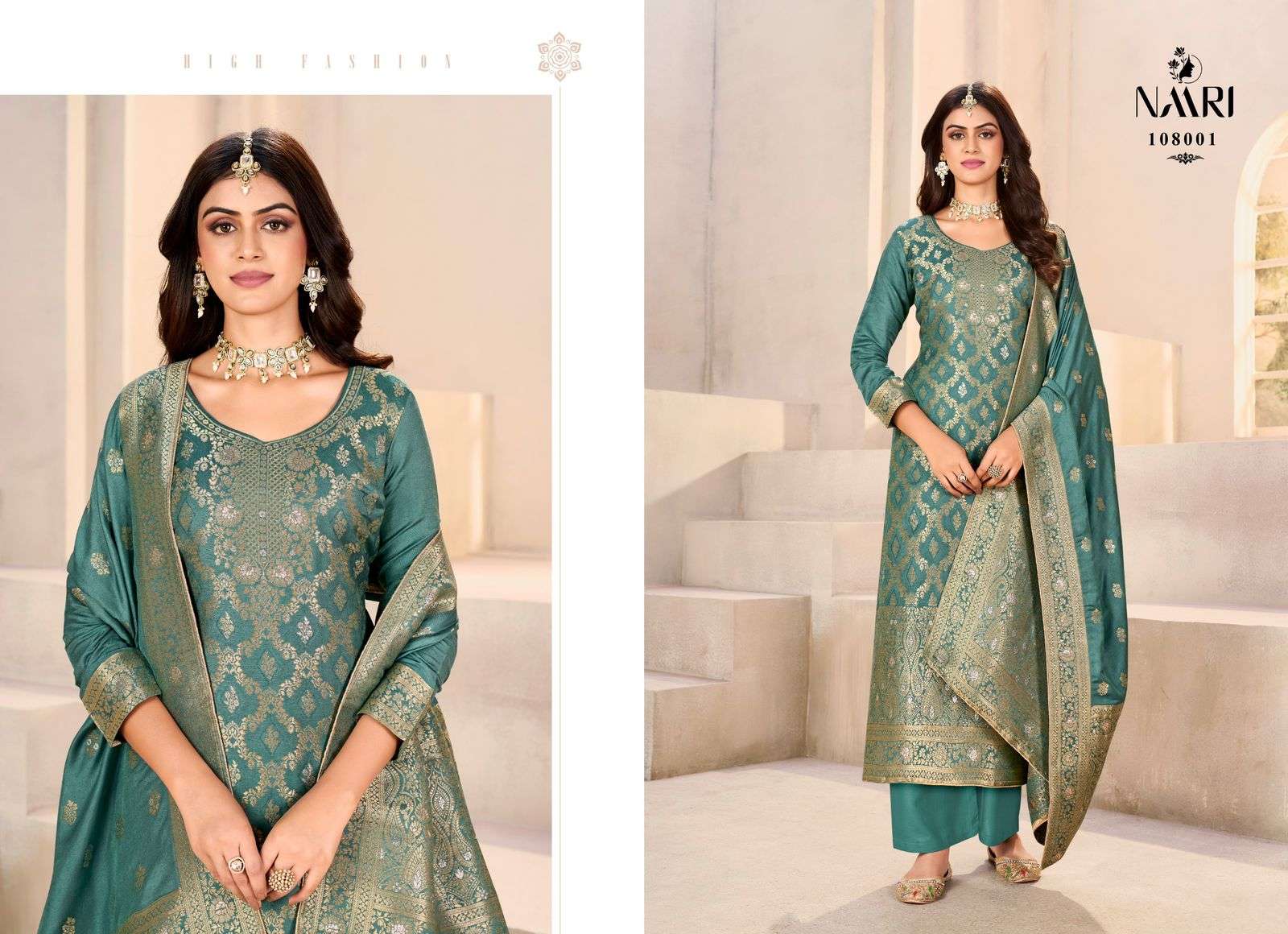 NAARI GULSHAN PASHMINA JACQUARD DESIGNER SUIT