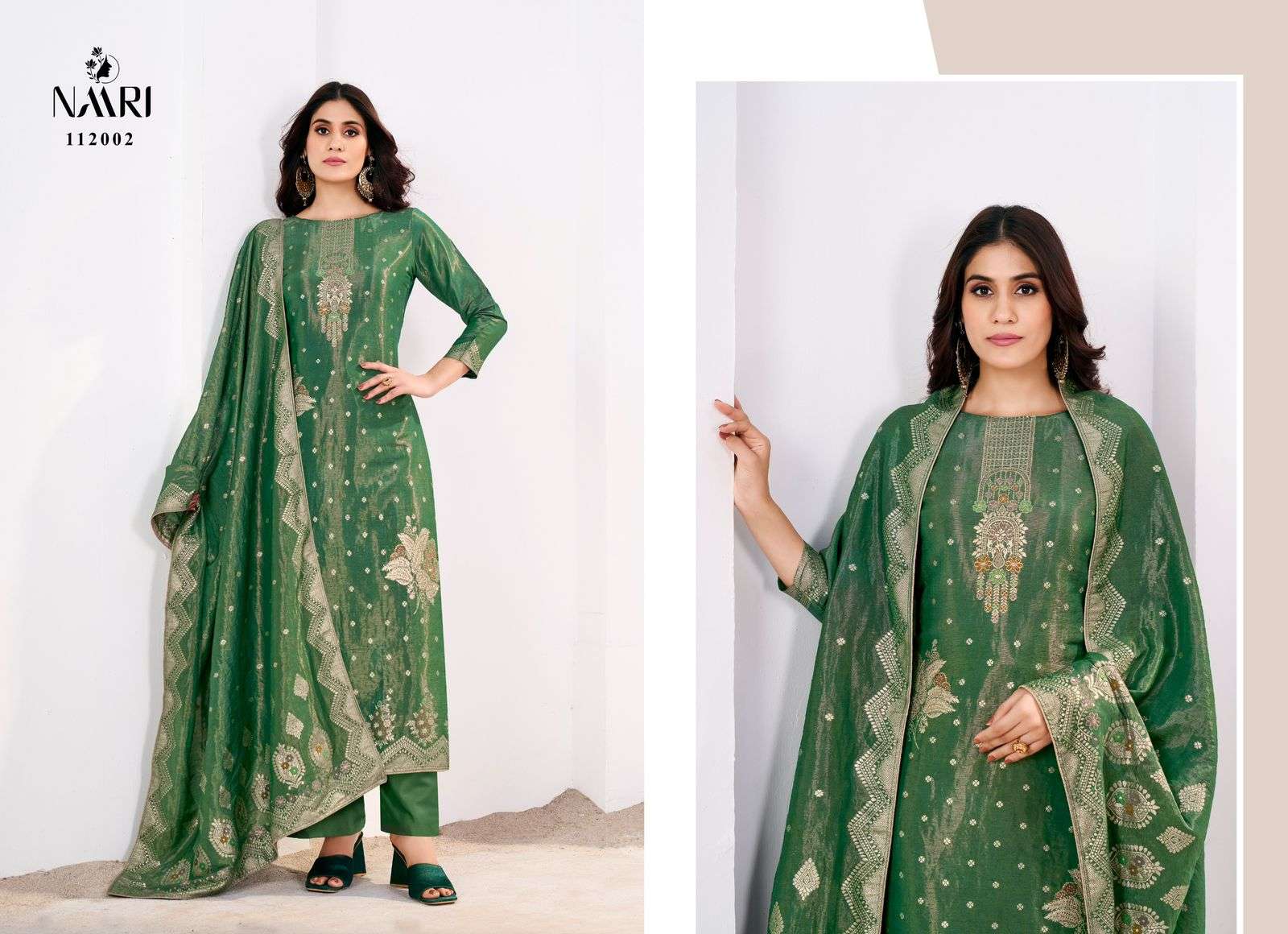 NAARI SUHHAG JACQUARD DESIGNER SUIT