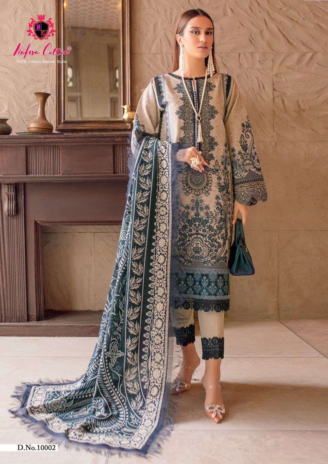 NAFISA COTTON SAFINA VOL 10 COTTON DIGITAL PRINT SALWAR SUIT