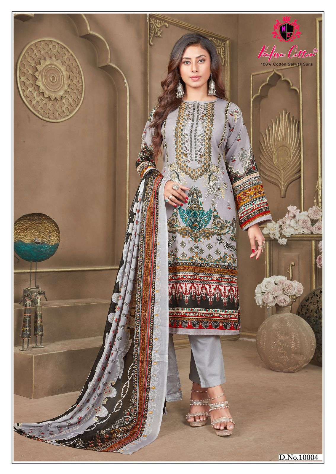NAFISA COTTON SAFINA VOL 10 COTTON DIGITAL PRINT SALWAR SUIT