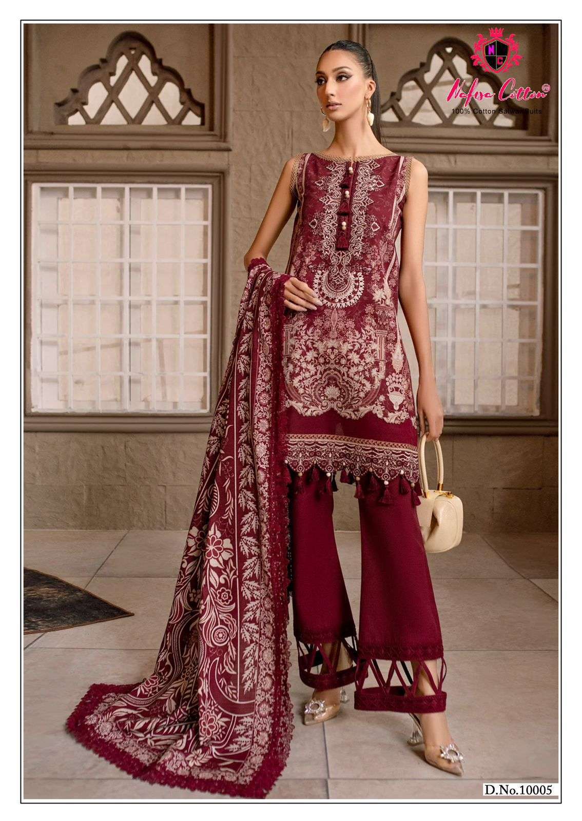 NAFISA COTTON SAFINA VOL 10 COTTON DIGITAL PRINT SALWAR SUIT