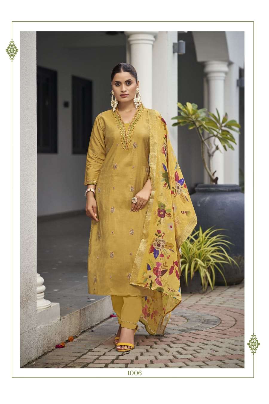 OSSM MILLIE SILK DESIGNER FANCY KURTI COMBO SET 